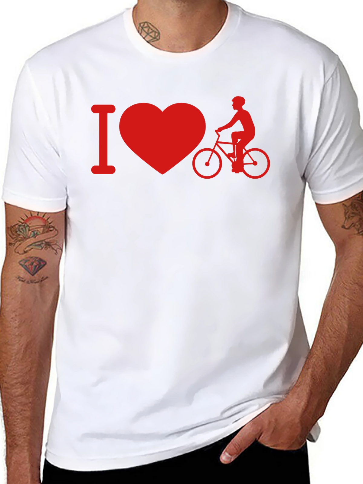I Heart Biking Graphic Tee