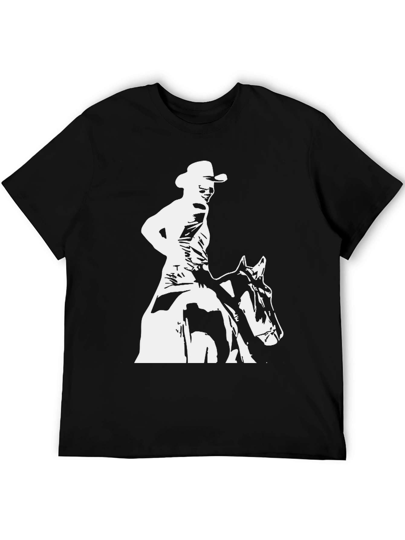Cowboy Rider Graphic Tee - Black