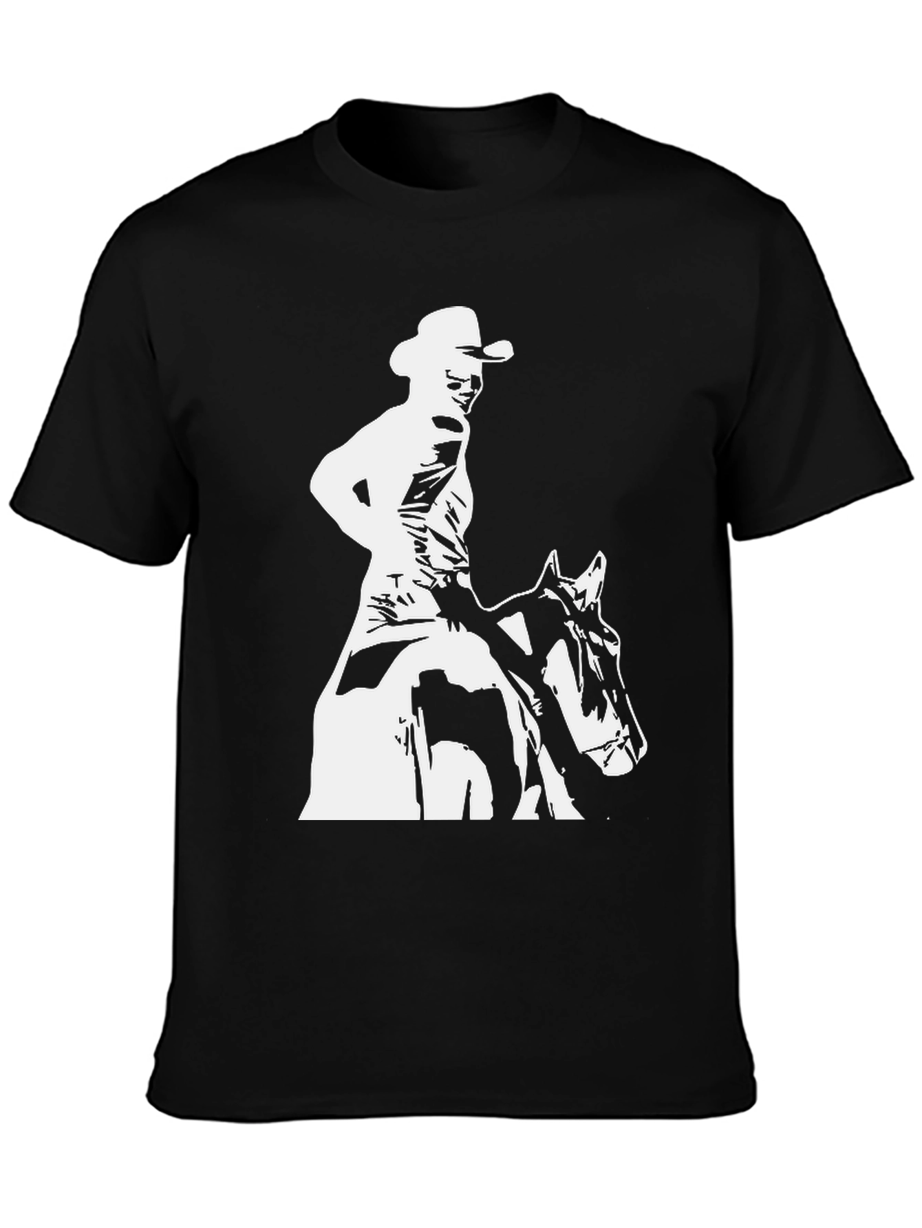 Cowboy Rider Graphic Tee - Black