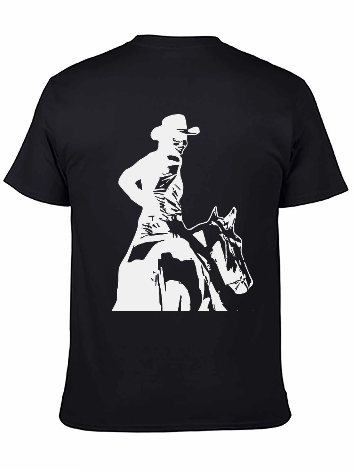 Cowboy Rider Graphic Tee - Black