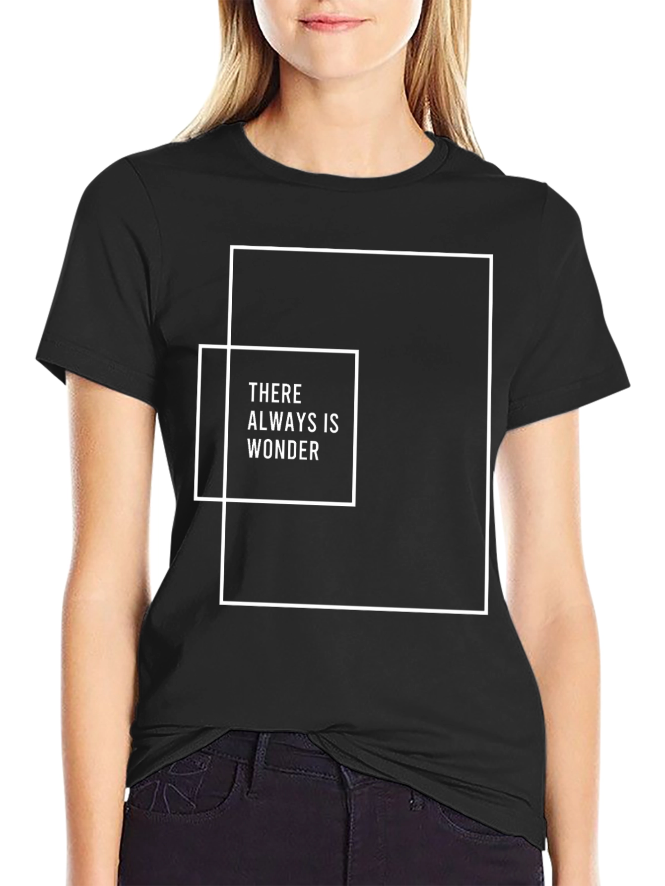 Wonder Graphic Tee - Modern Black T-Shirt