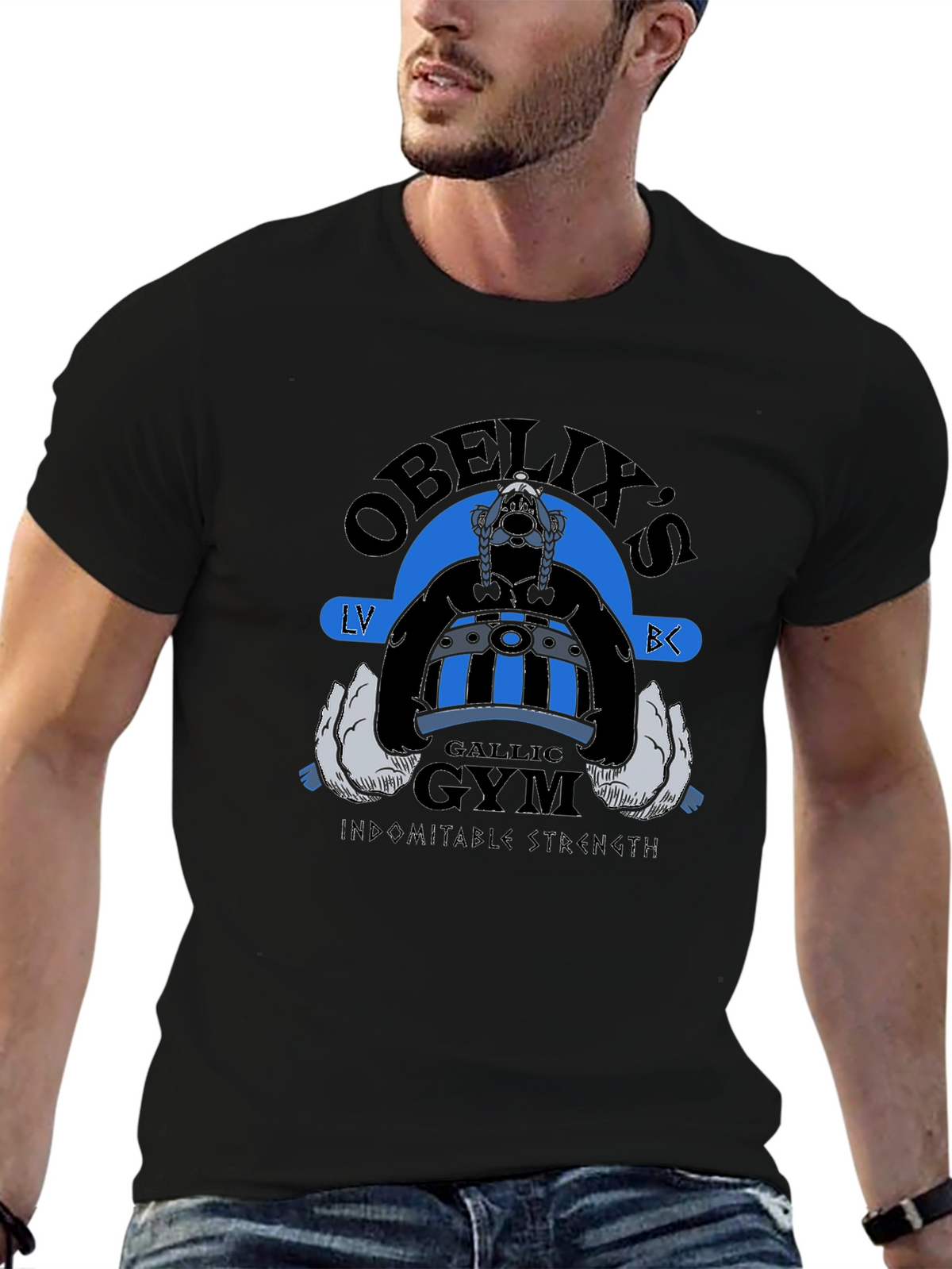 Obelixs Gallic Gym Black T-Shirt