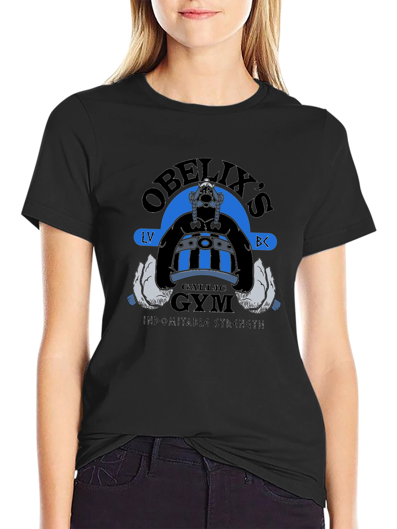 Obelixs Gallic Gym Black T-Shirt