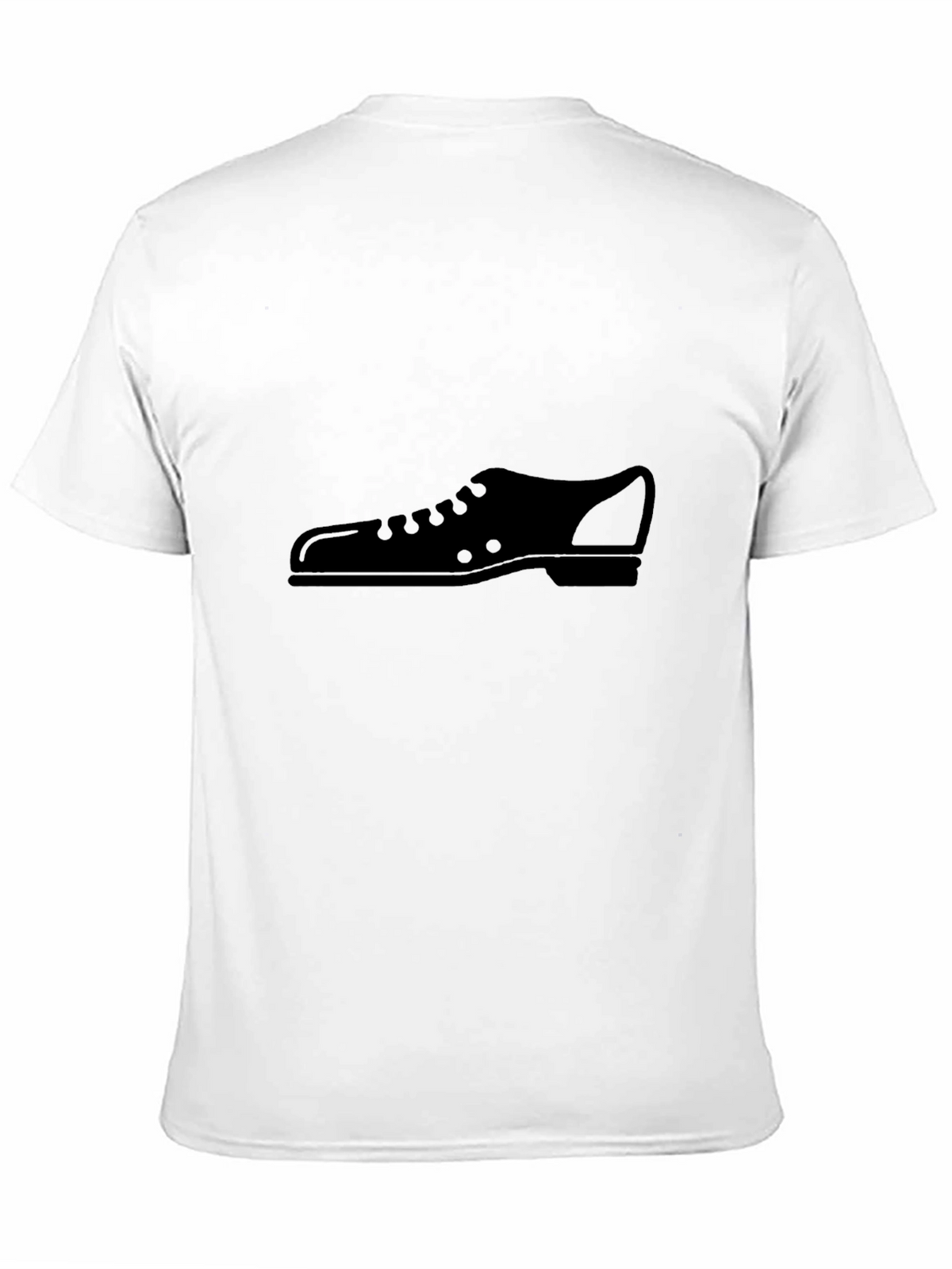 Mens Black T-Shirt with Shoe Graphic