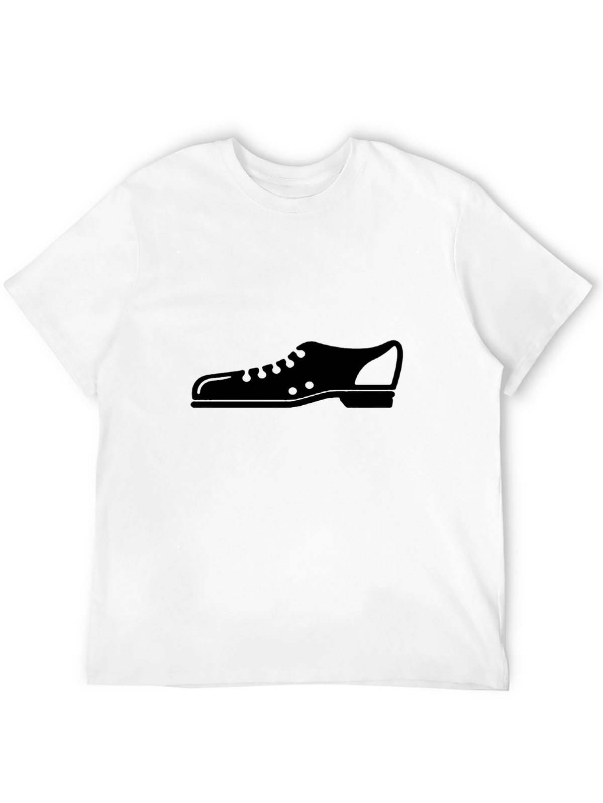 Mens Black T-Shirt with Shoe Graphic