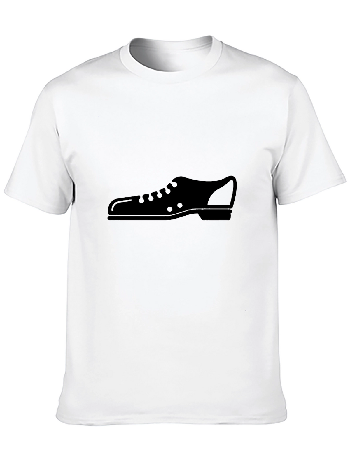 Mens Black T-Shirt with Shoe Graphic