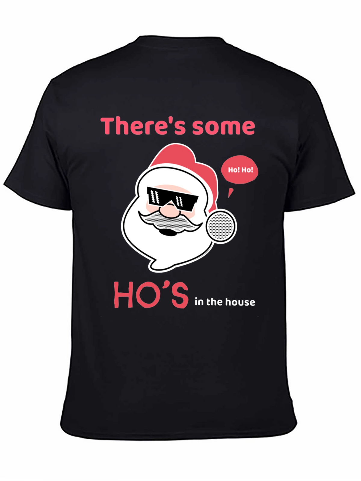 Funny Christmas Santa Hos in the House T-Shirt