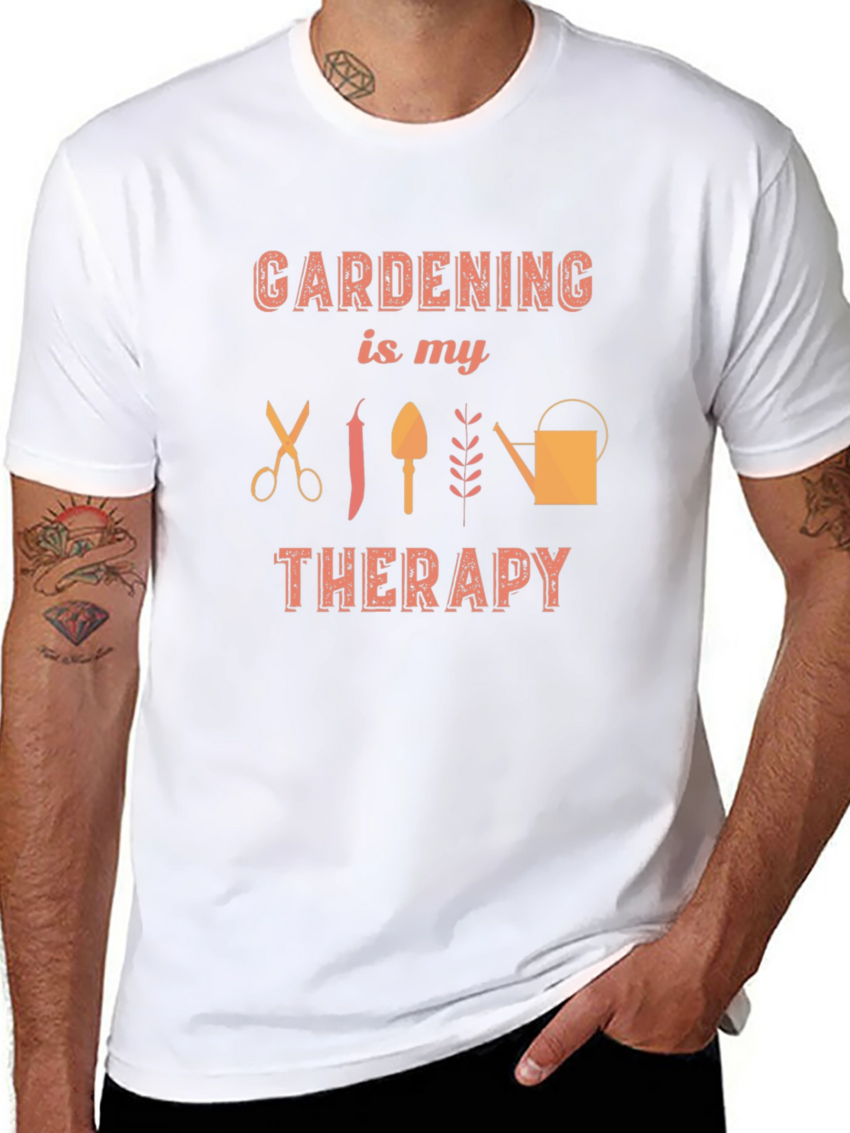 Gardening is My Therapy Graphic T-Shirt