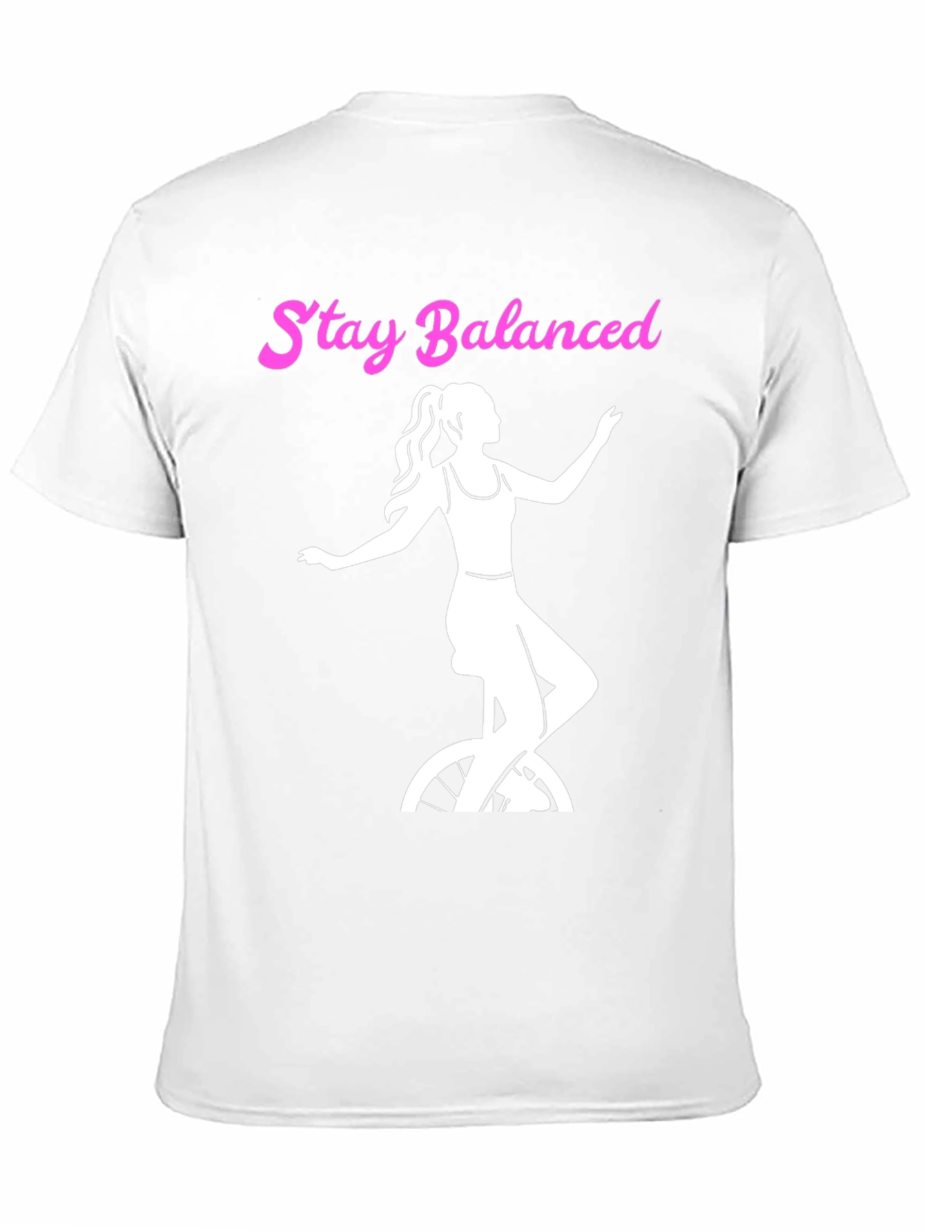 Stay Balanced Graphic Tee - Unicycle Design