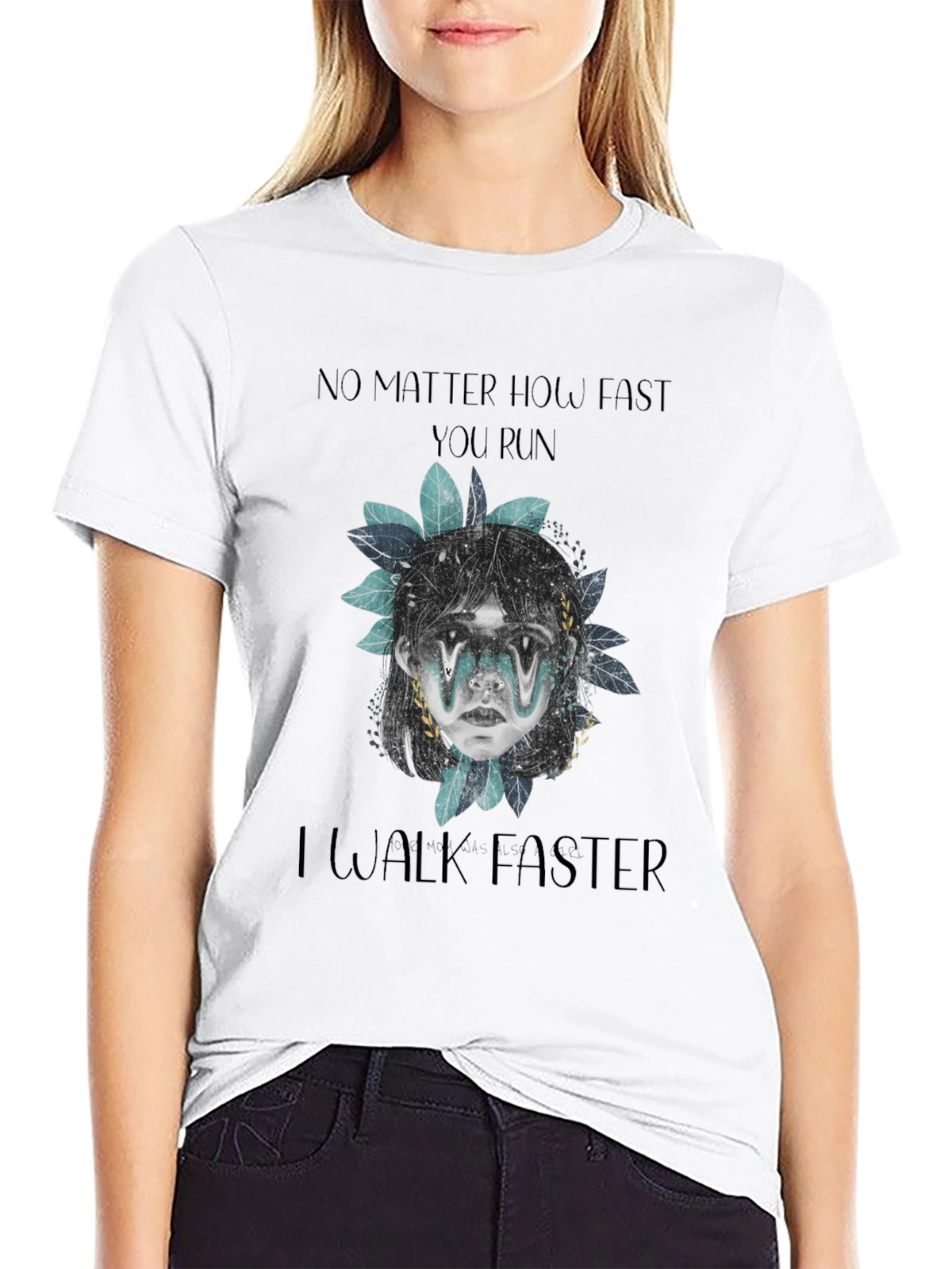 Humorous I Walk Faster Graphic Tee