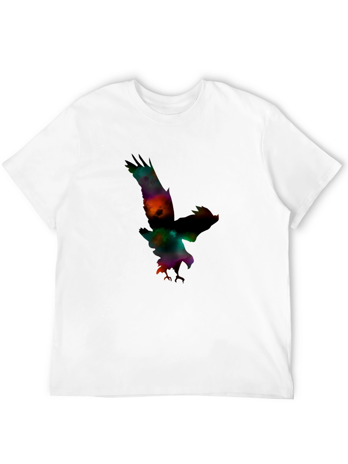 Mens Black Eagle Graphic Print T-Shirt