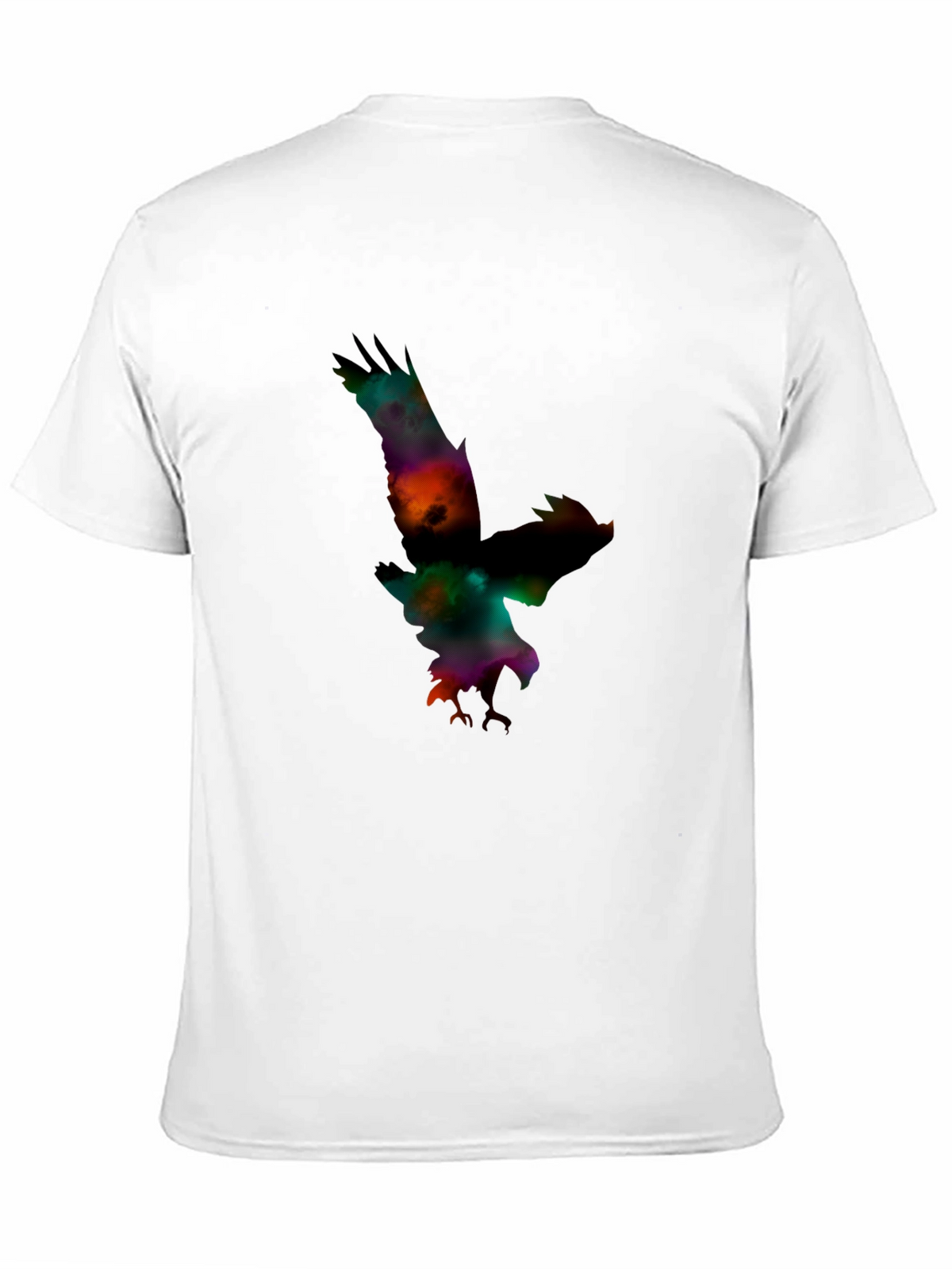 Mens Black Eagle Graphic Print T-Shirt