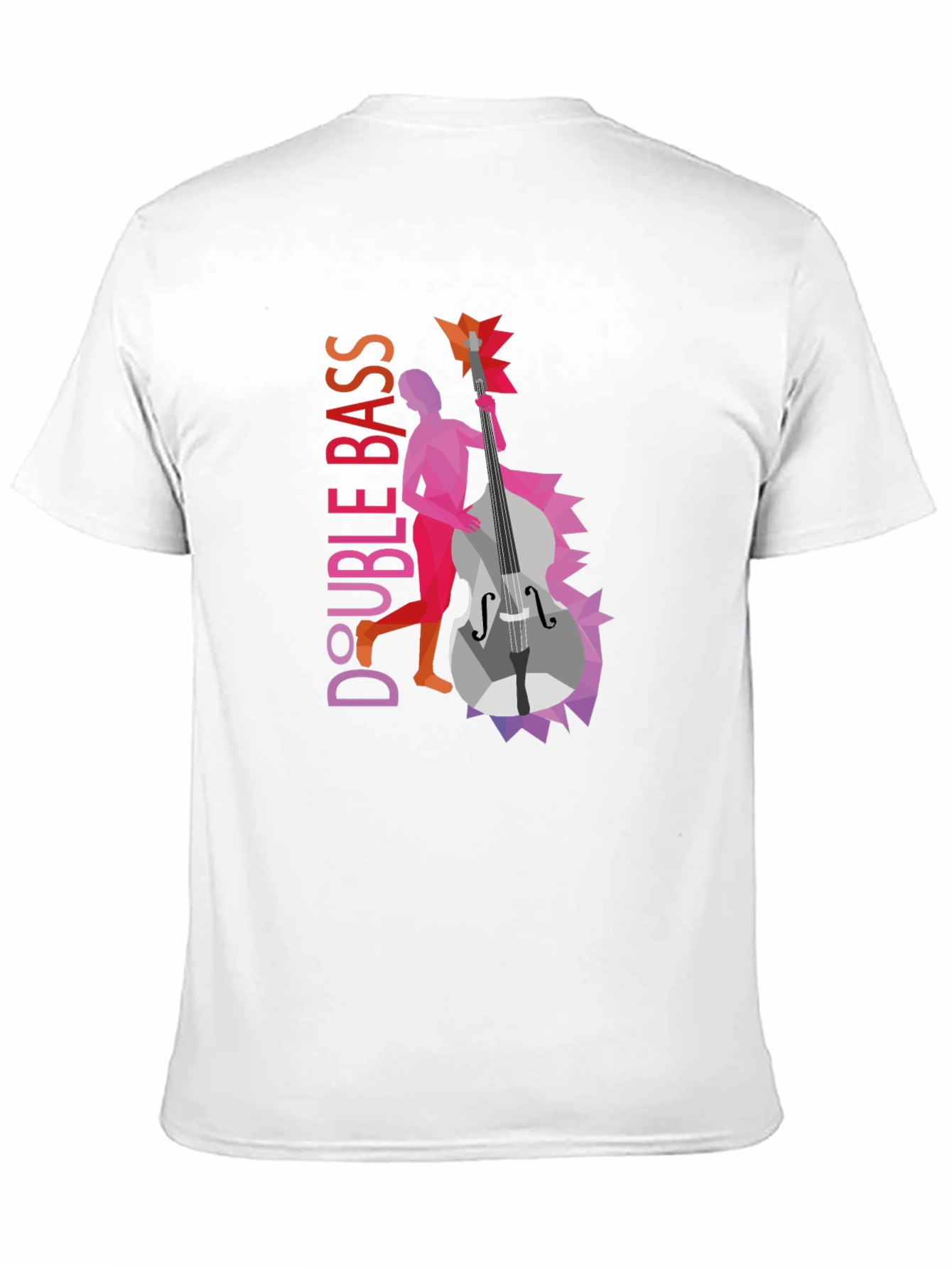 Double Bass Graphic Tee - Unique Musical Design
