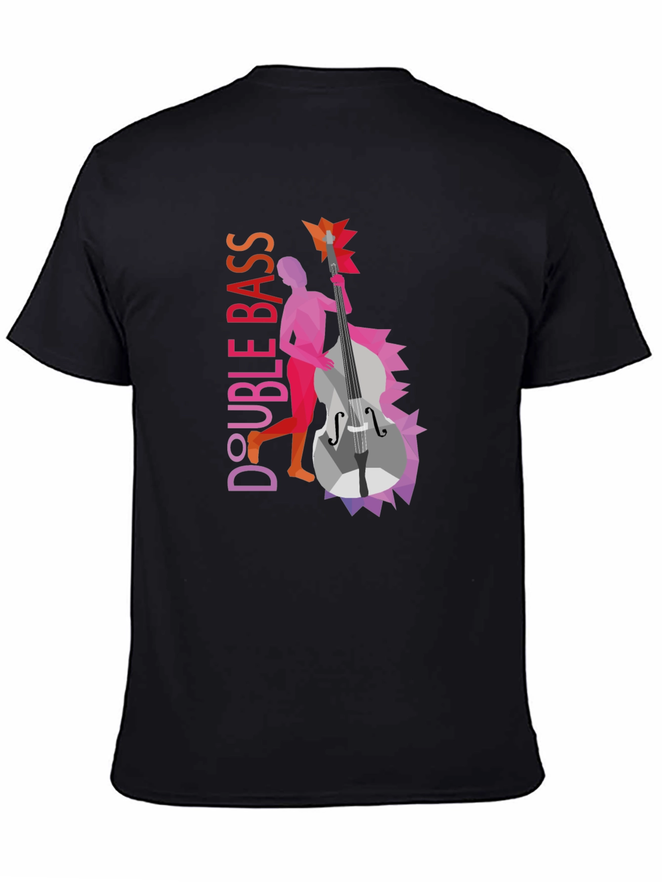 Double Bass Graphic Tee - Unique Musical Design