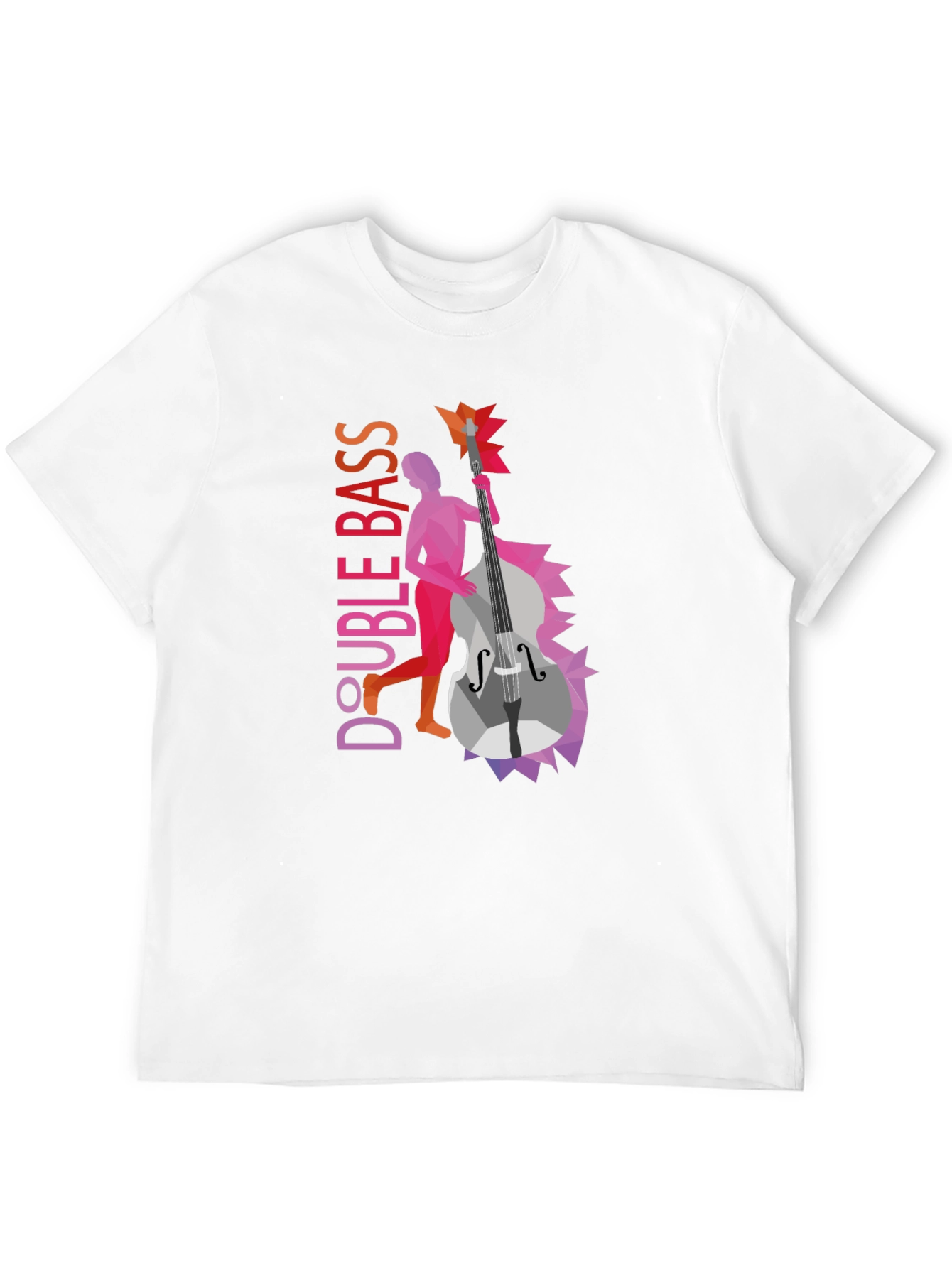 Double Bass Graphic Tee - Unique Musical Design