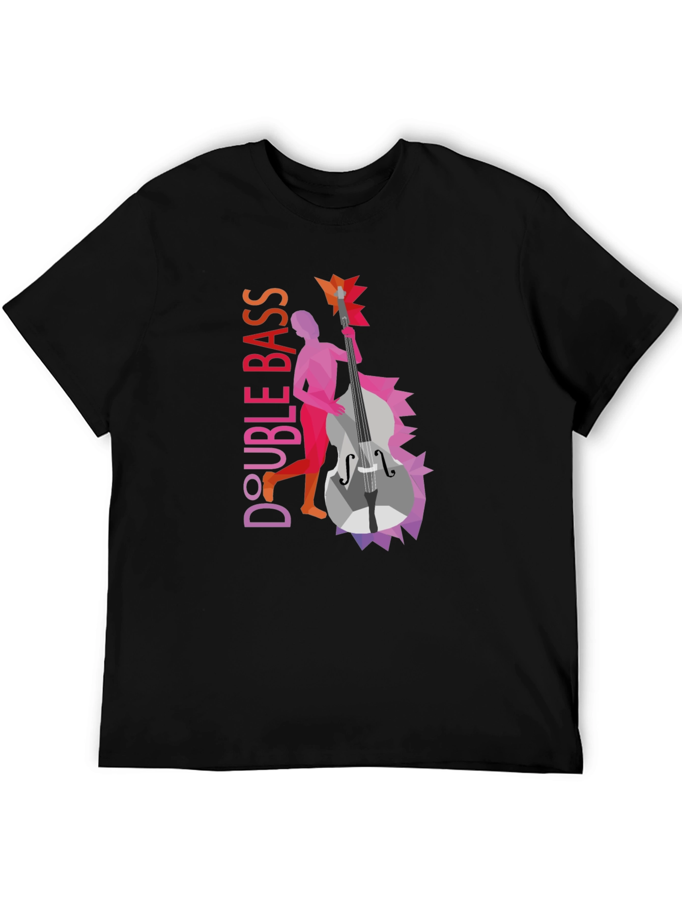 Double Bass Graphic Tee - Unique Musical Design