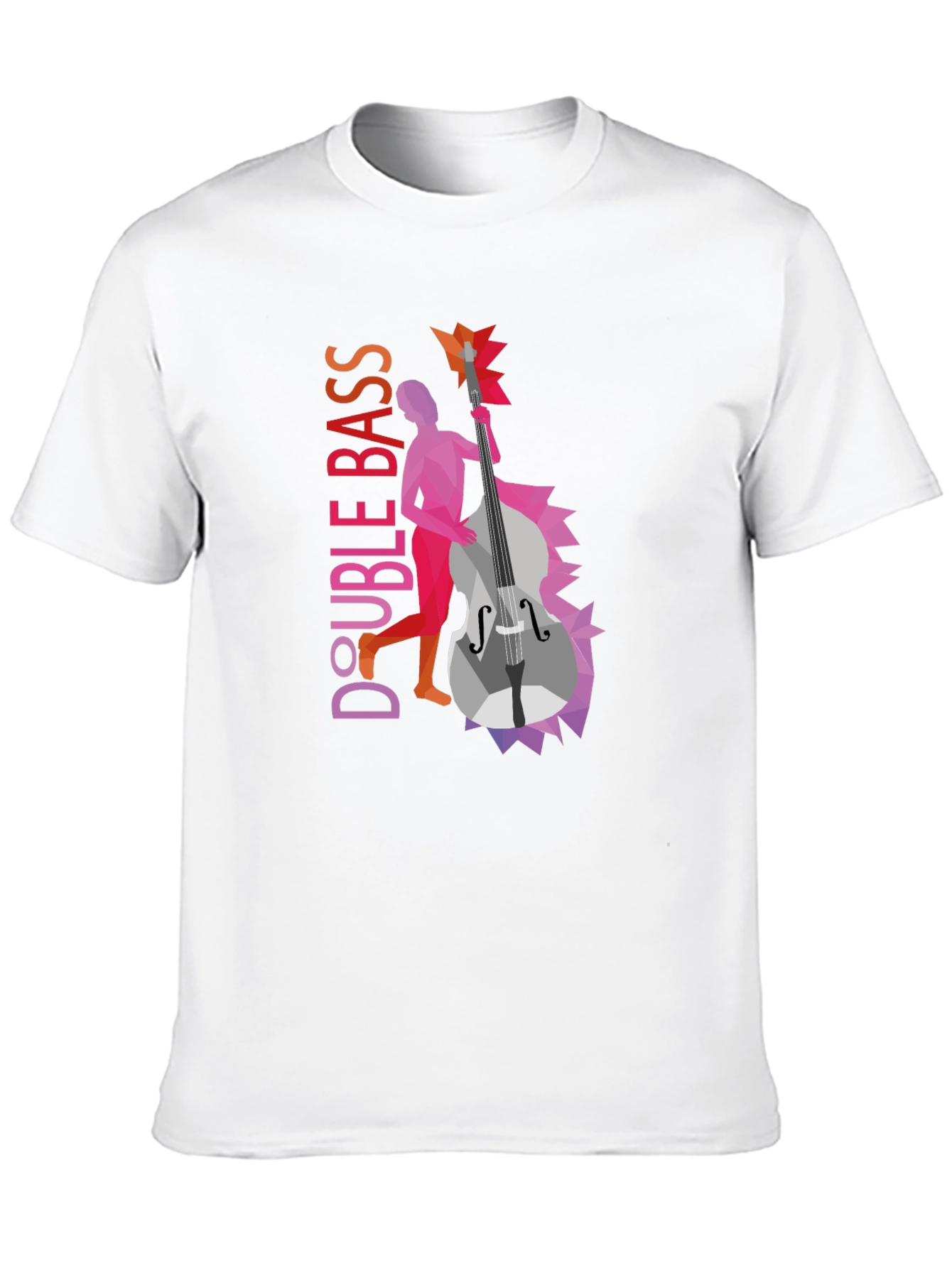 Double Bass Graphic Tee - Unique Musical Design