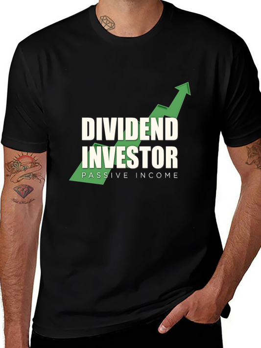 Dividend Investor Black Graphic T-Shirt