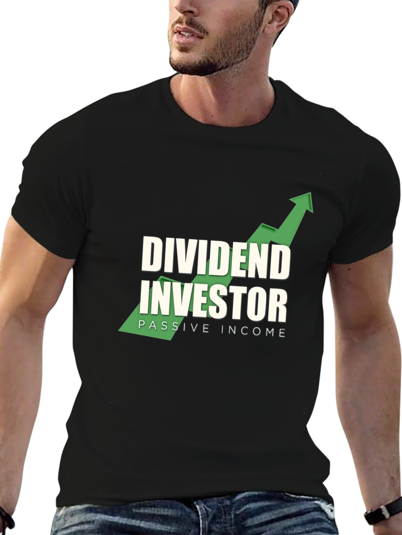 Dividend Investor Black Graphic T-Shirt