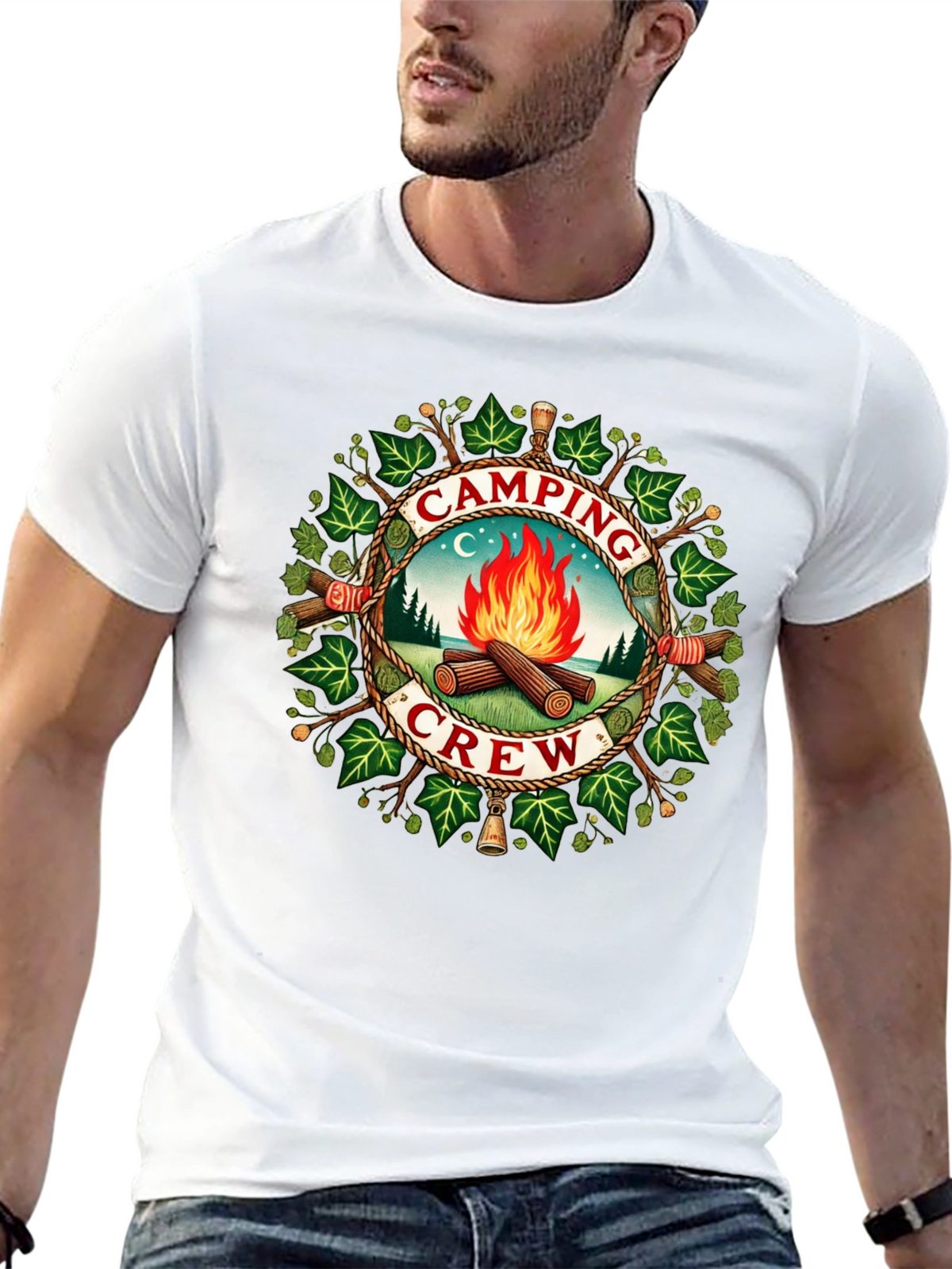 Camping Crew Graphic T-Shirt - Adventure Ready!