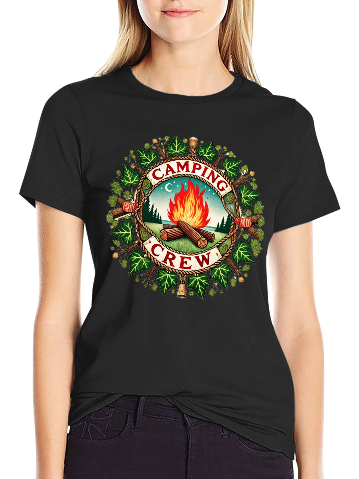 Camping Crew Graphic T-Shirt - Adventure Ready!