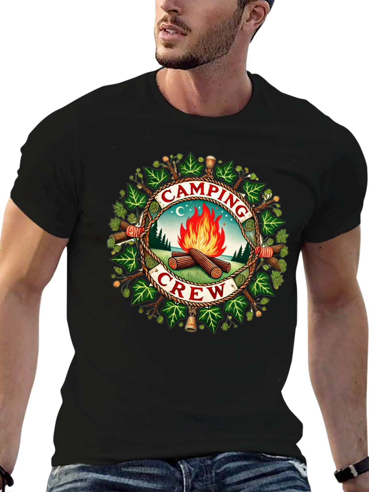 Camping Crew Graphic T-Shirt - Adventure Ready!