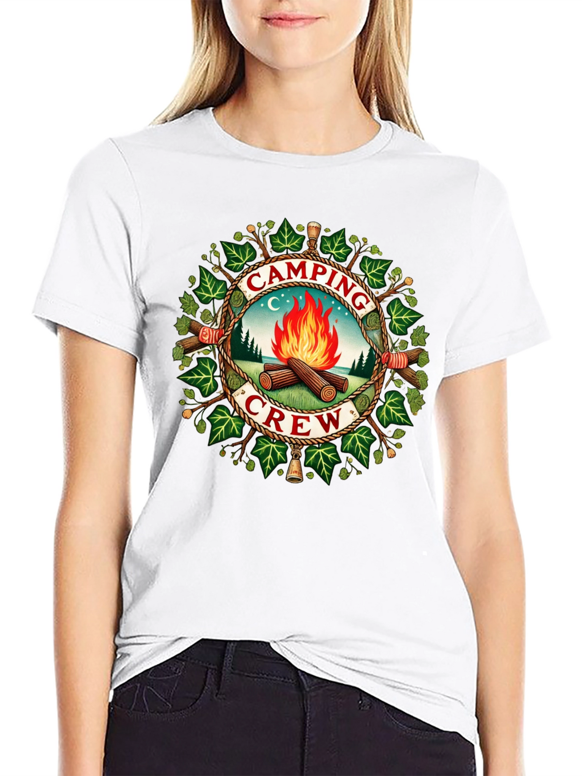 Camping Crew Graphic T-Shirt - Adventure Ready!
