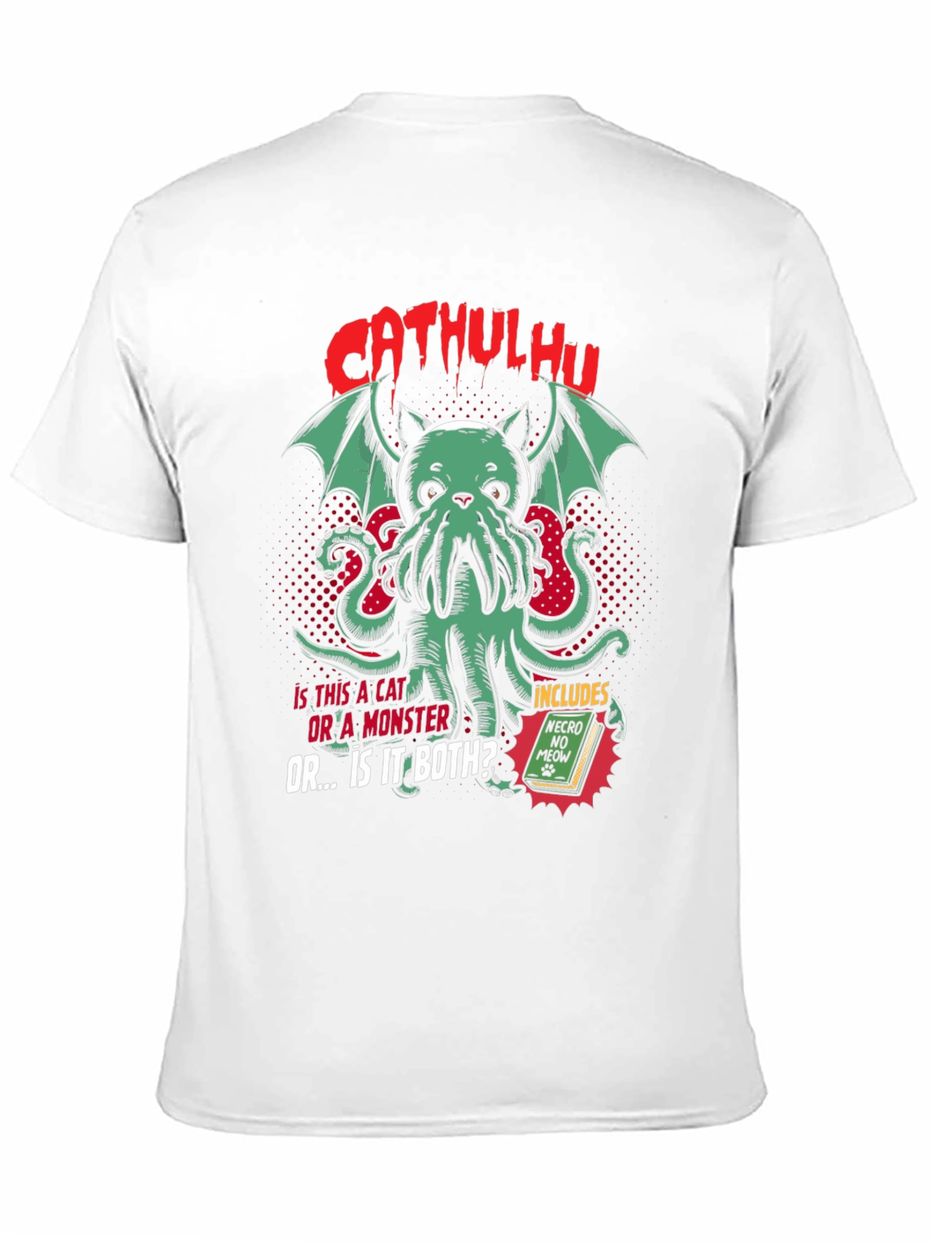 CATHULHU Graphic T-Shirt - Cat Monster Design