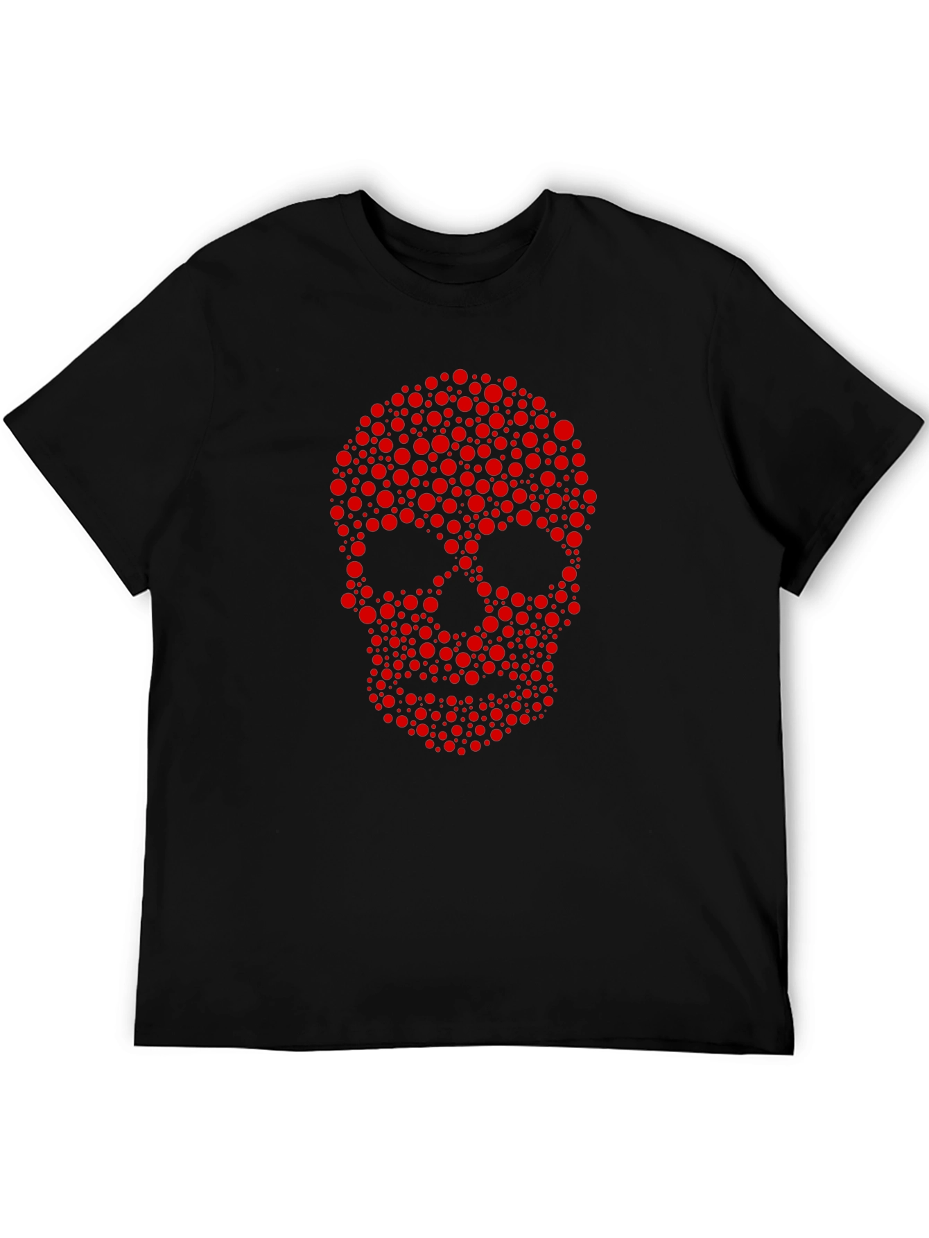 Skull Dot Graphic Tee - Cool Casual Style