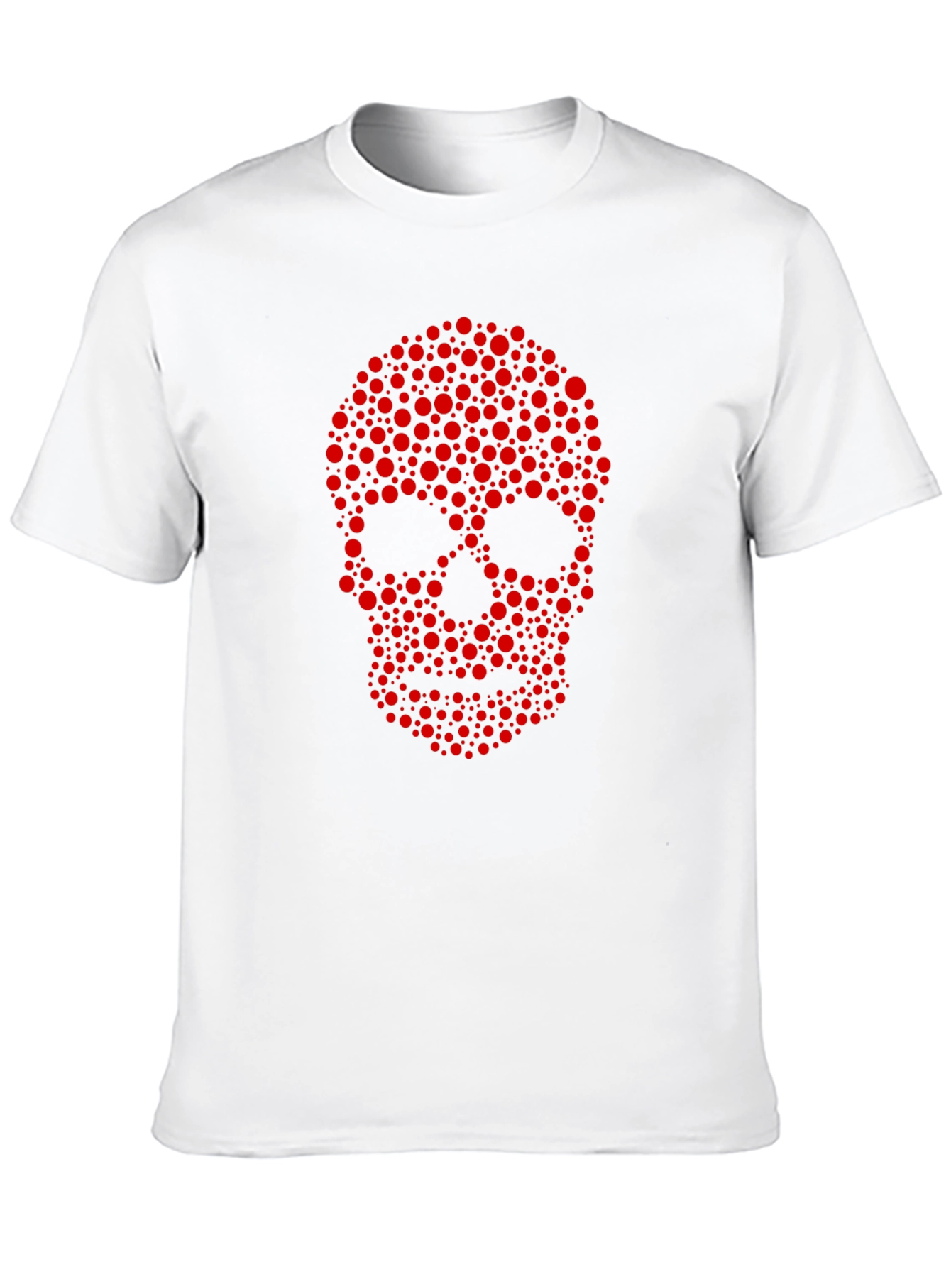 Skull Dot Graphic Tee - Cool Casual Style