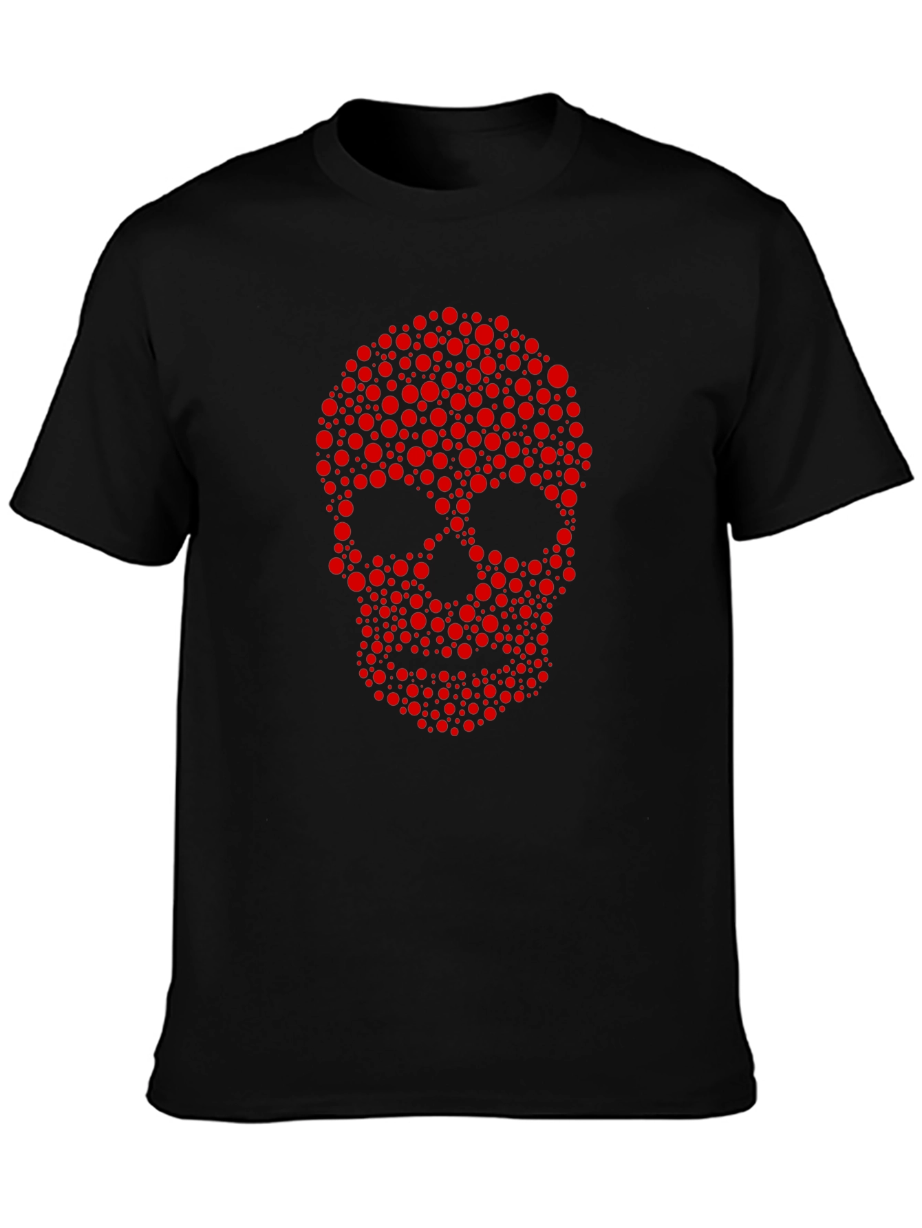 Skull Dot Graphic Tee - Cool Casual Style