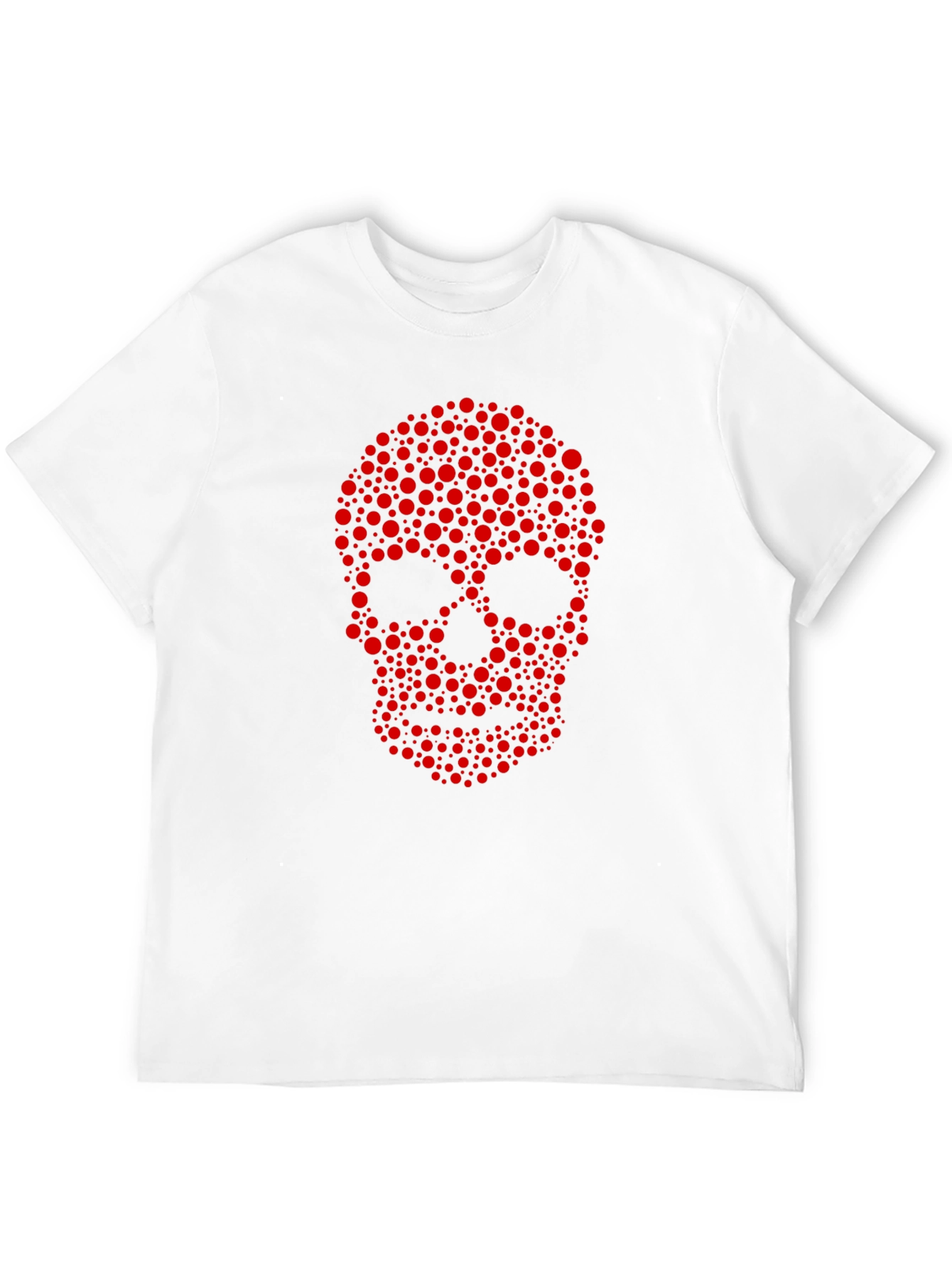 Skull Dot Graphic Tee - Cool Casual Style