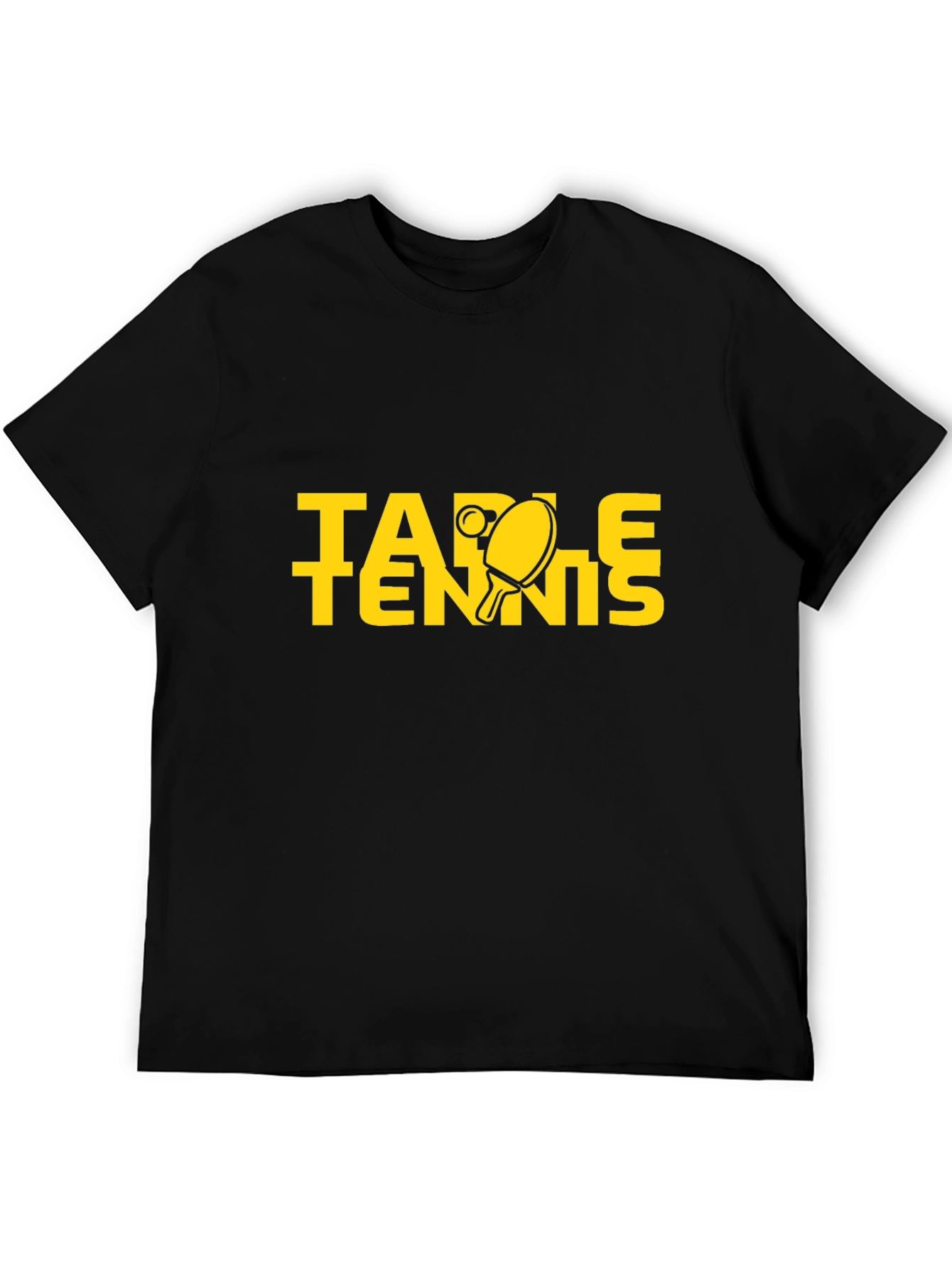 Table Tennis Graphic Tee - Black