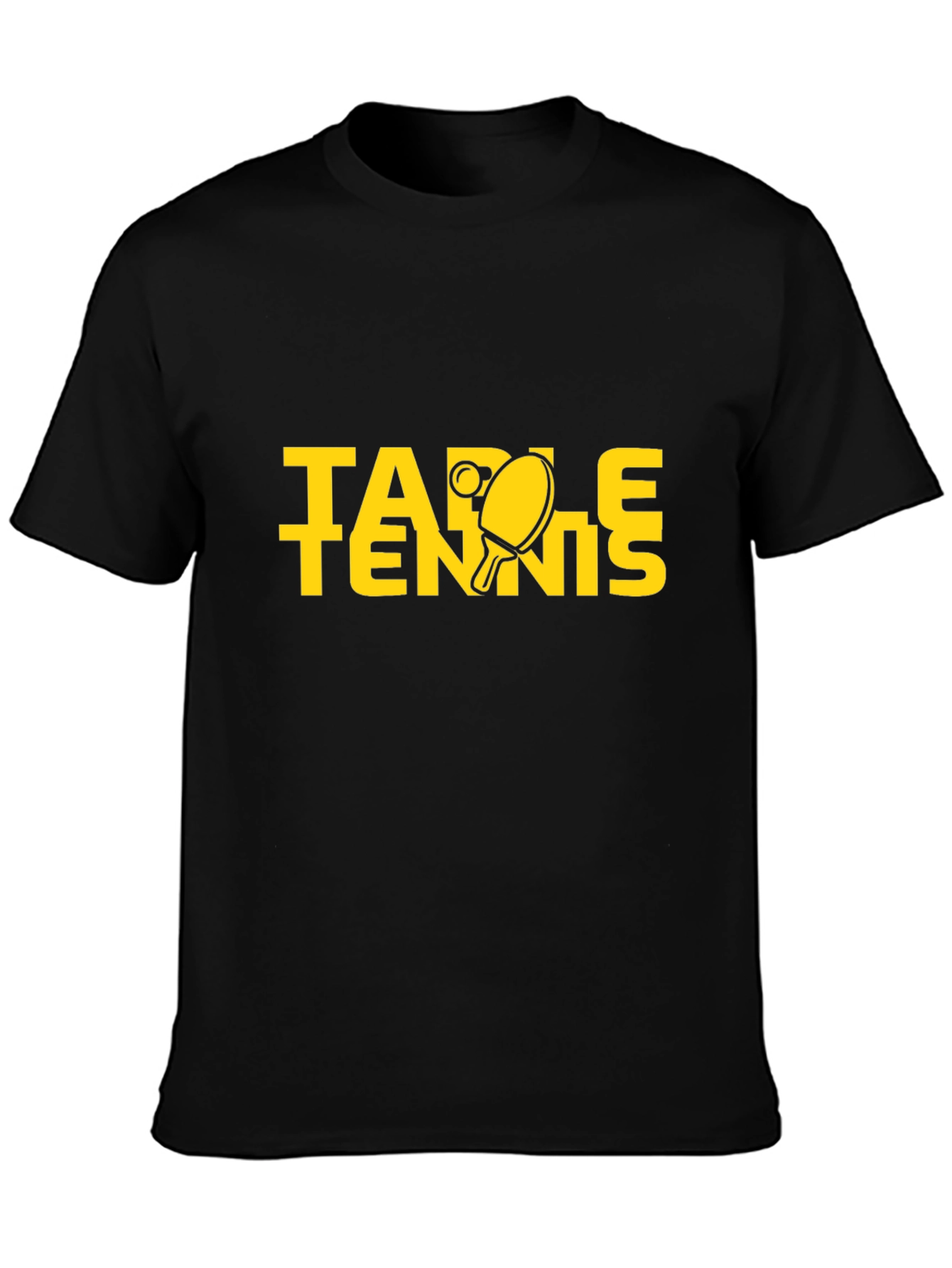 Table Tennis Graphic Tee - Black
