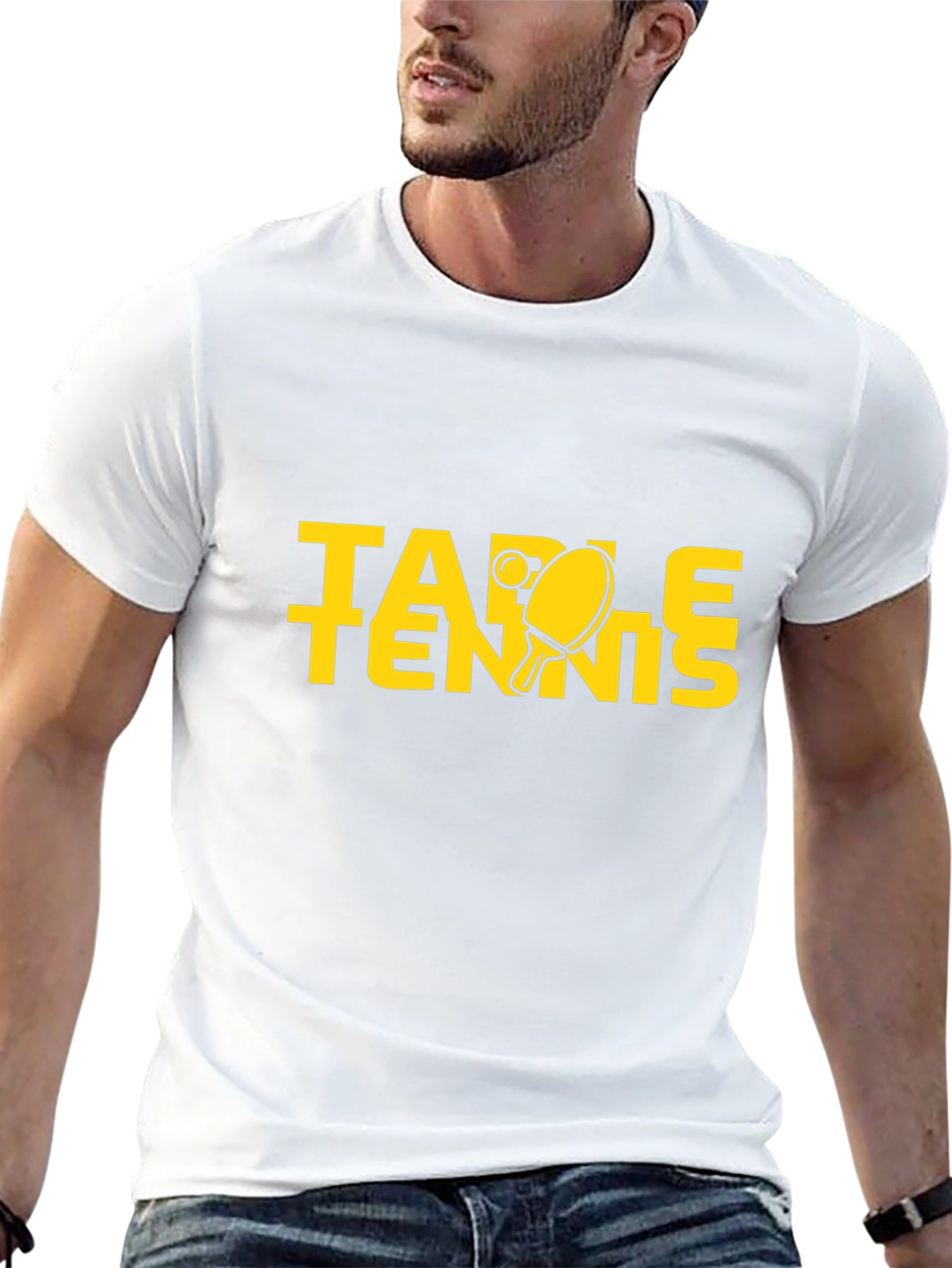 Table Tennis Graphic Tee - Black