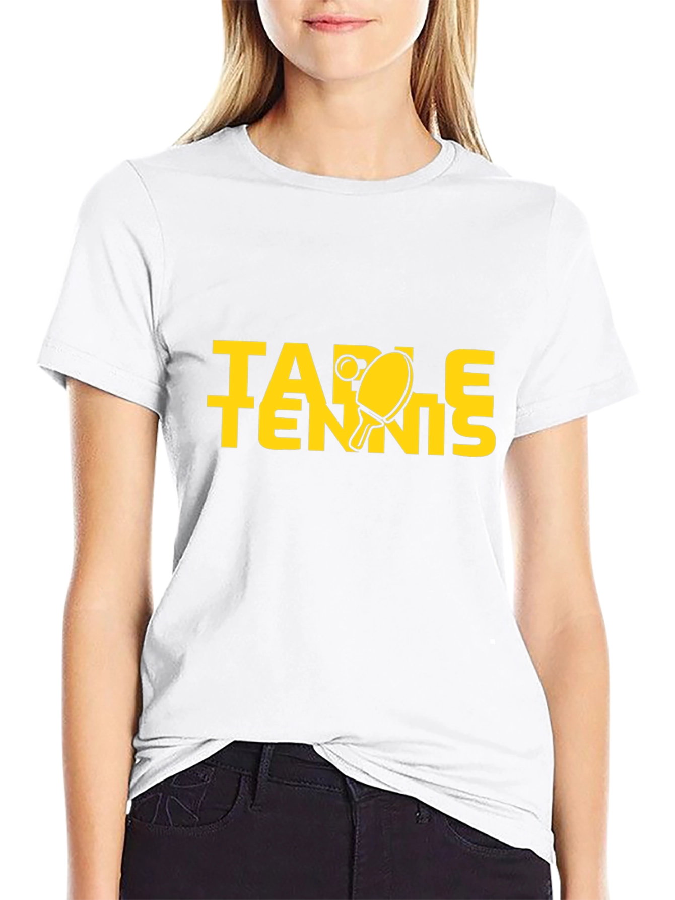 Table Tennis Graphic Tee - Black