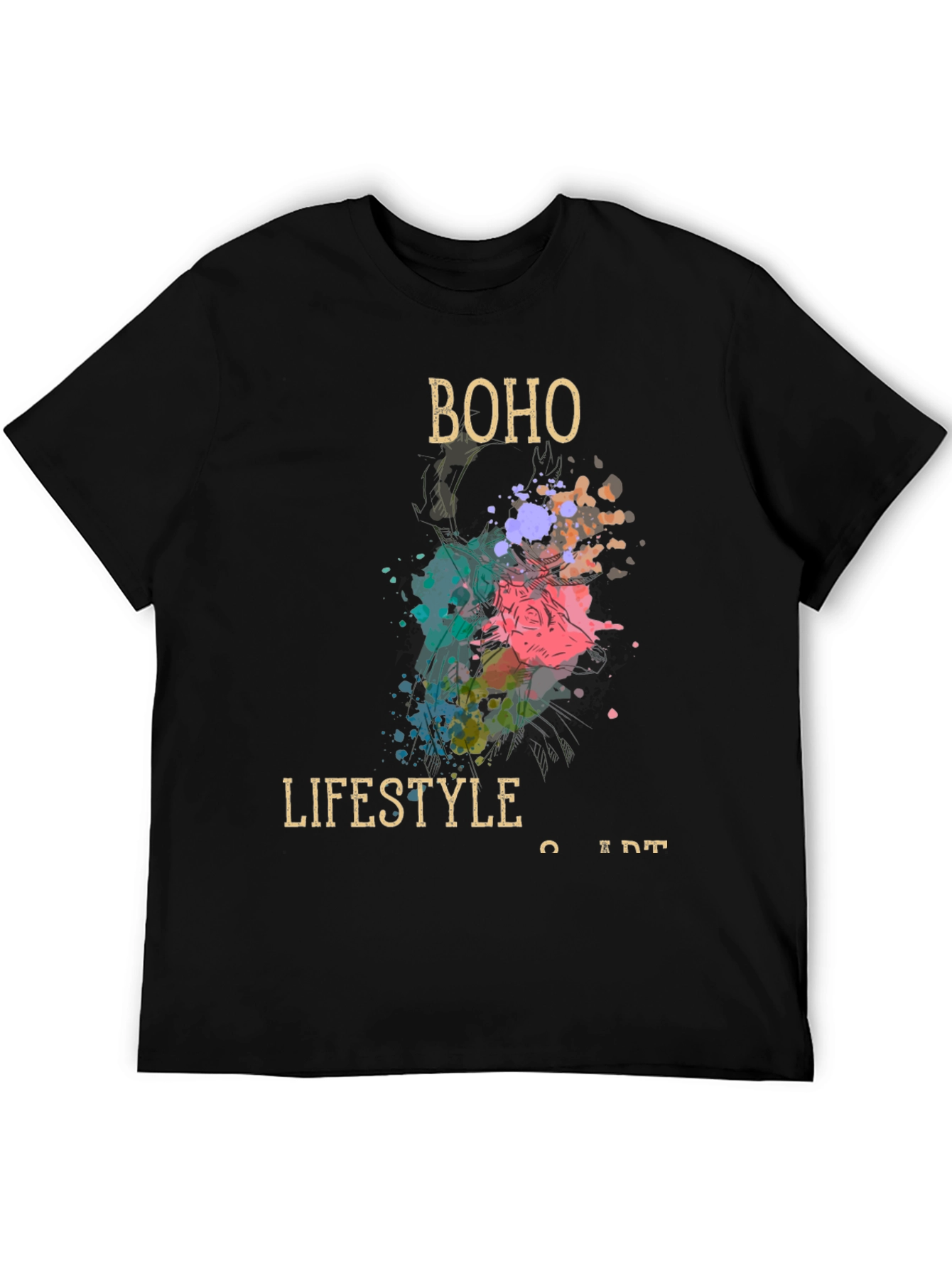 Boho Lifestyle Art Mens T-Shirt