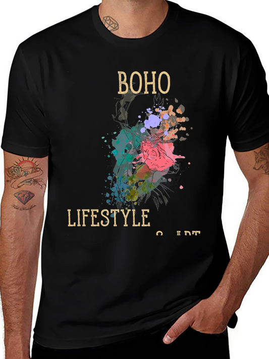 Boho Lifestyle Art Mens T-Shirt