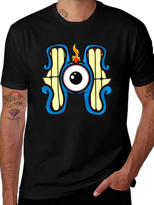 Eye Monster Graphic T-Shirt - Black