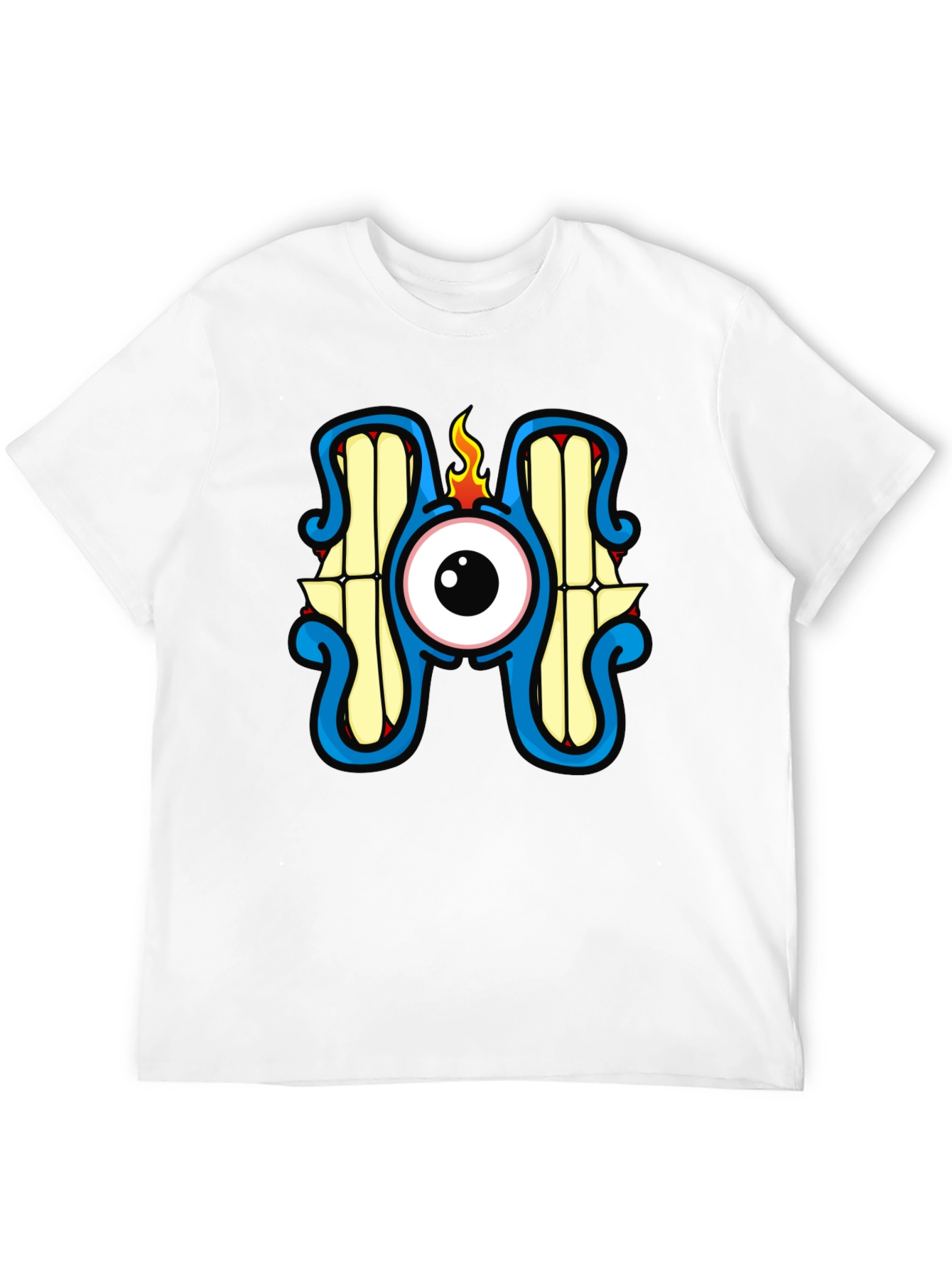 Eye Monster Graphic T-Shirt - Black