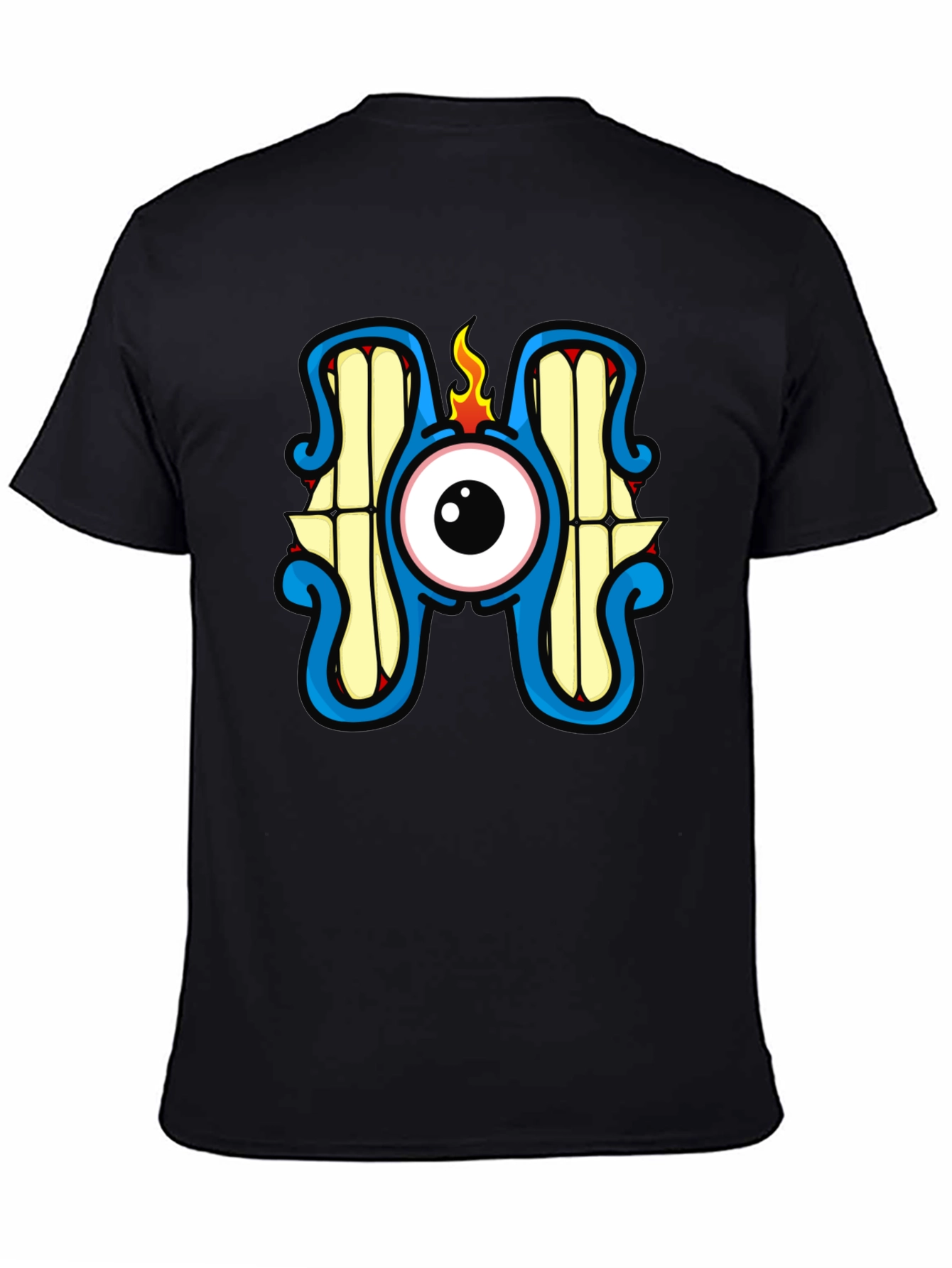 Eye Monster Graphic T-Shirt - Black