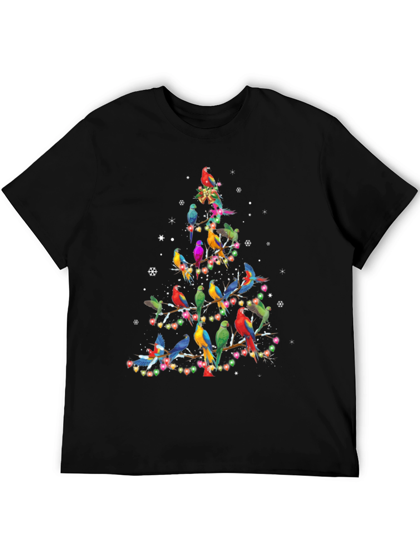 Parrot Christmas Tree Graphic Tee