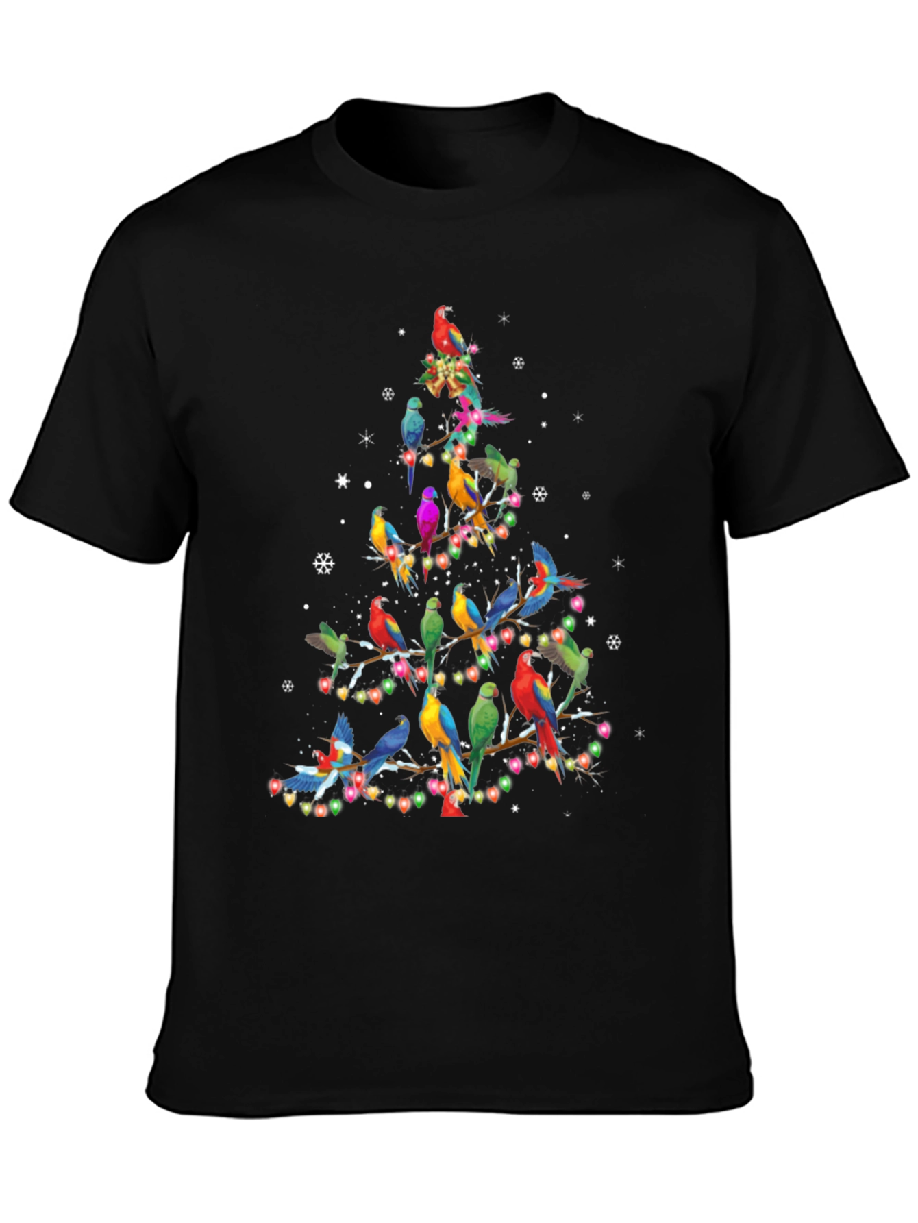 Parrot Christmas Tree Graphic Tee