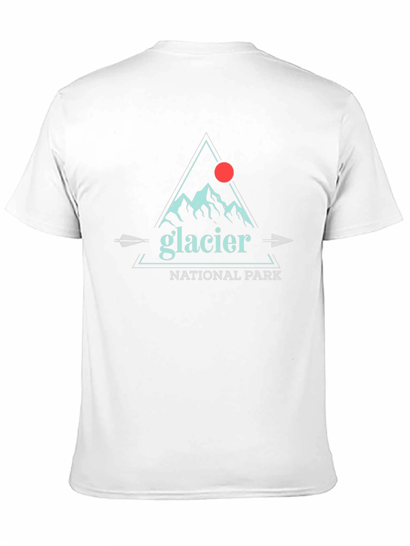 Glacier National Park Graphic Tee - Black Cotton T-Shirt