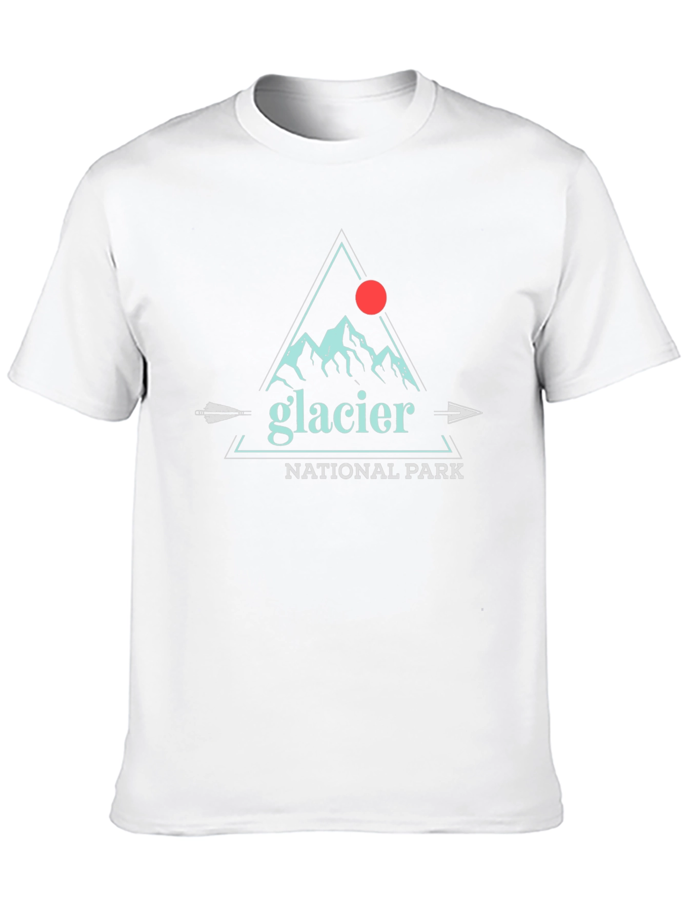 Glacier National Park Graphic Tee - Black Cotton T-Shirt