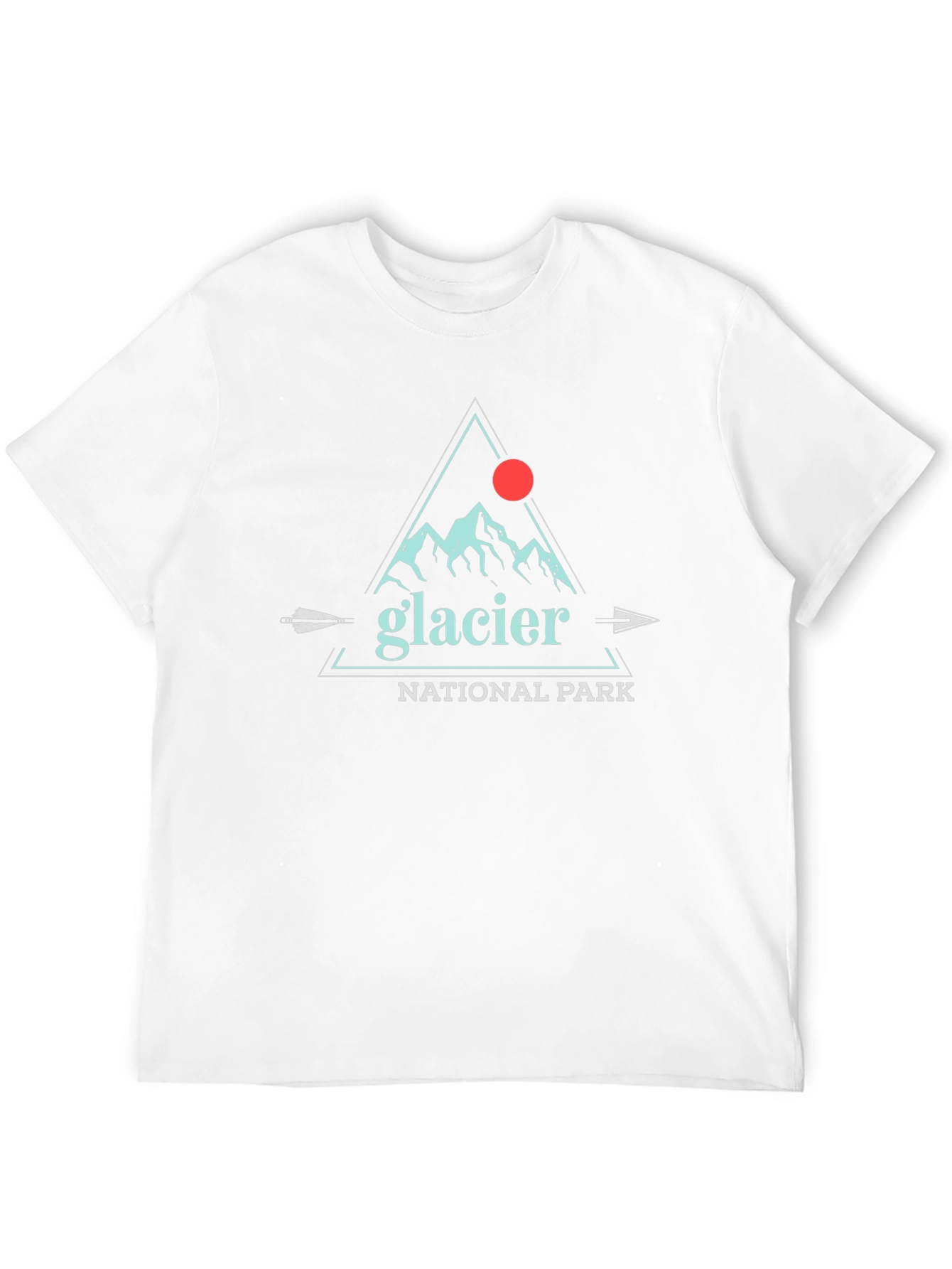 Glacier National Park Graphic Tee - Black Cotton T-Shirt