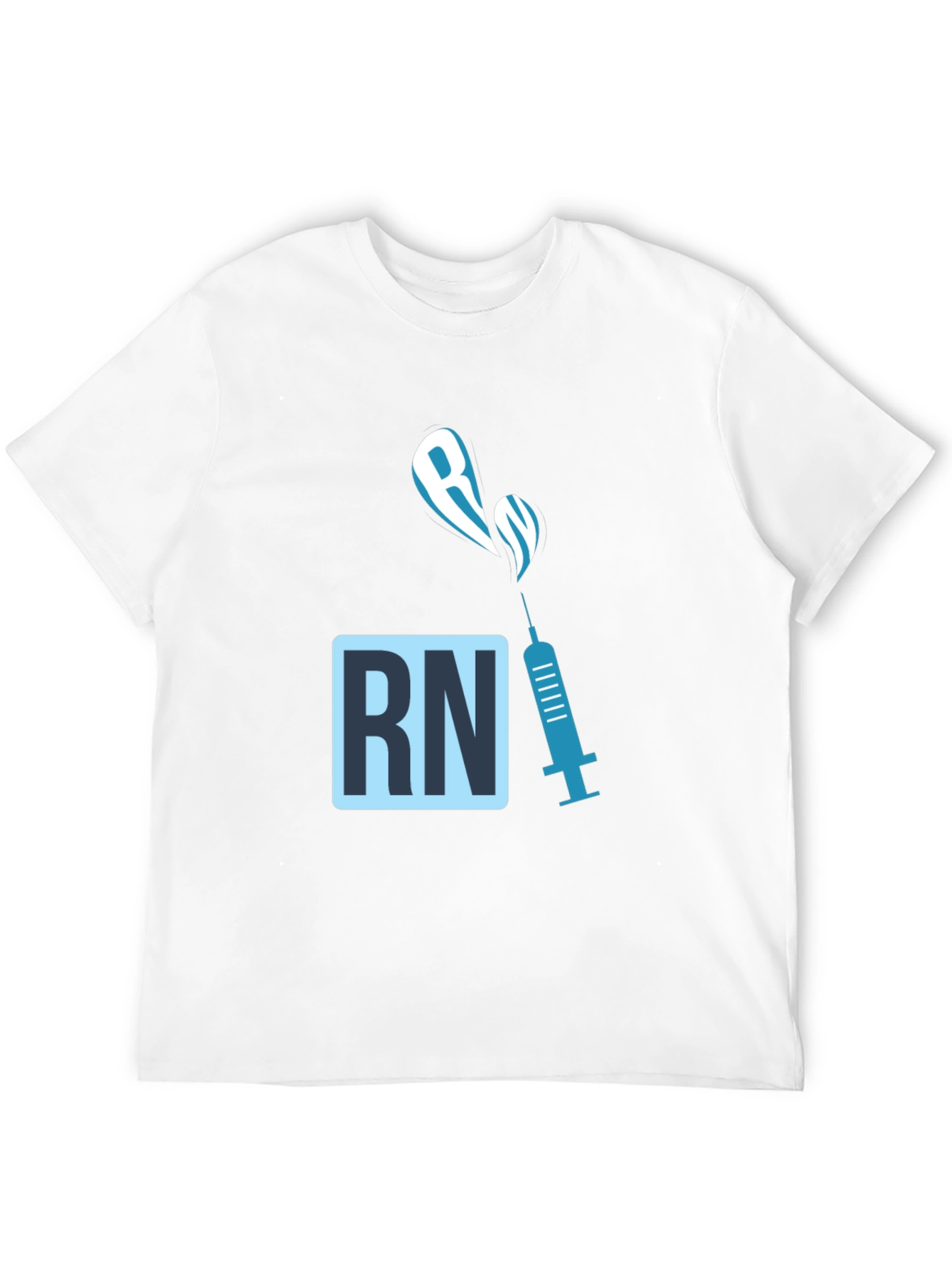 RN Syringe Graphic T-Shirt - Nursing Medical Tee