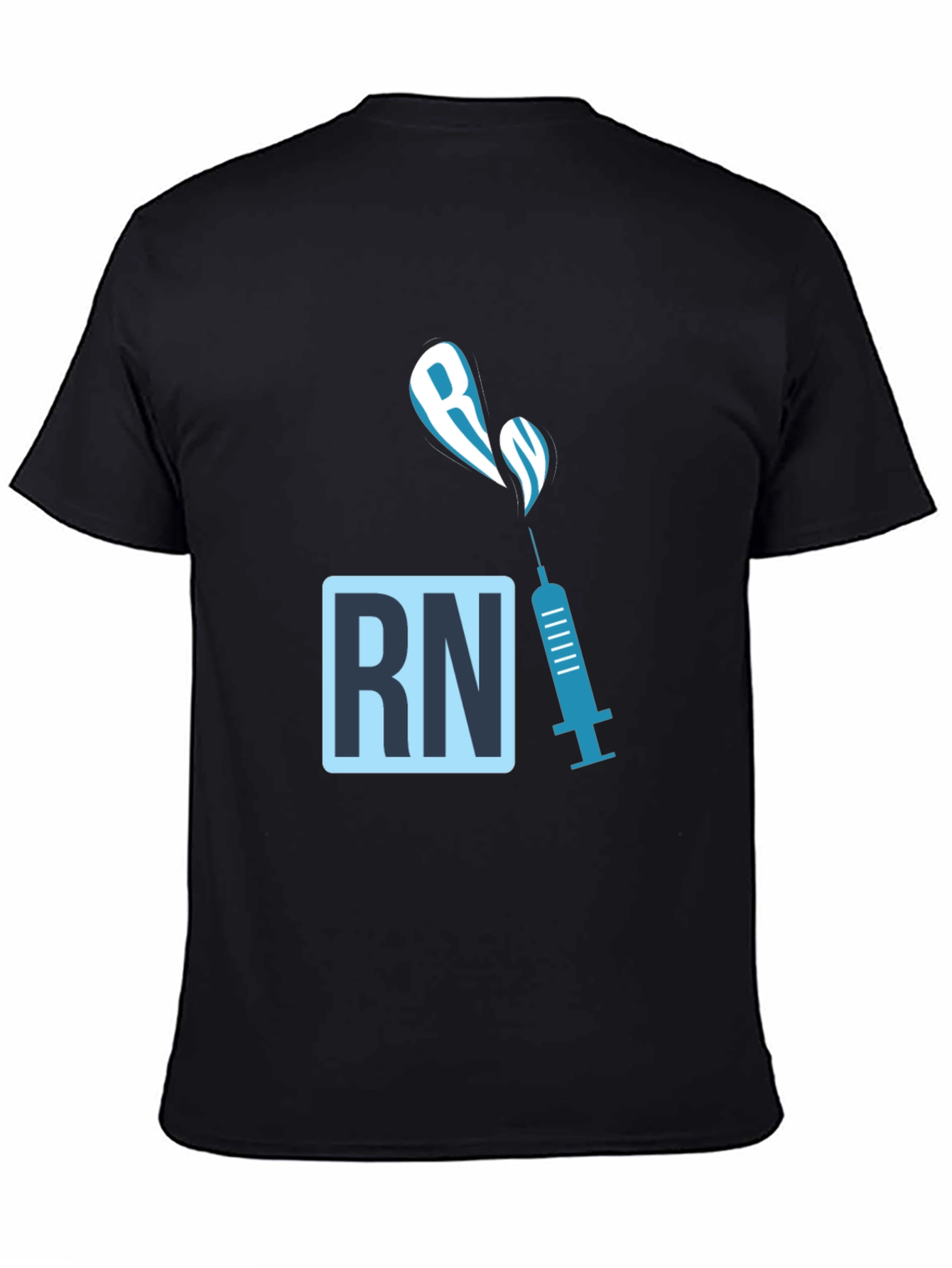 RN Syringe Graphic T-Shirt - Nursing Medical Tee