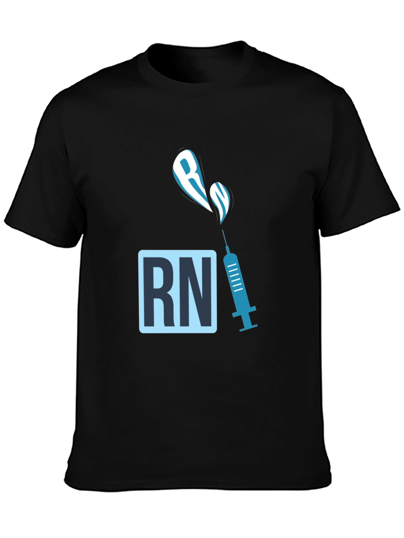 RN Syringe Graphic T-Shirt - Nursing Medical Tee