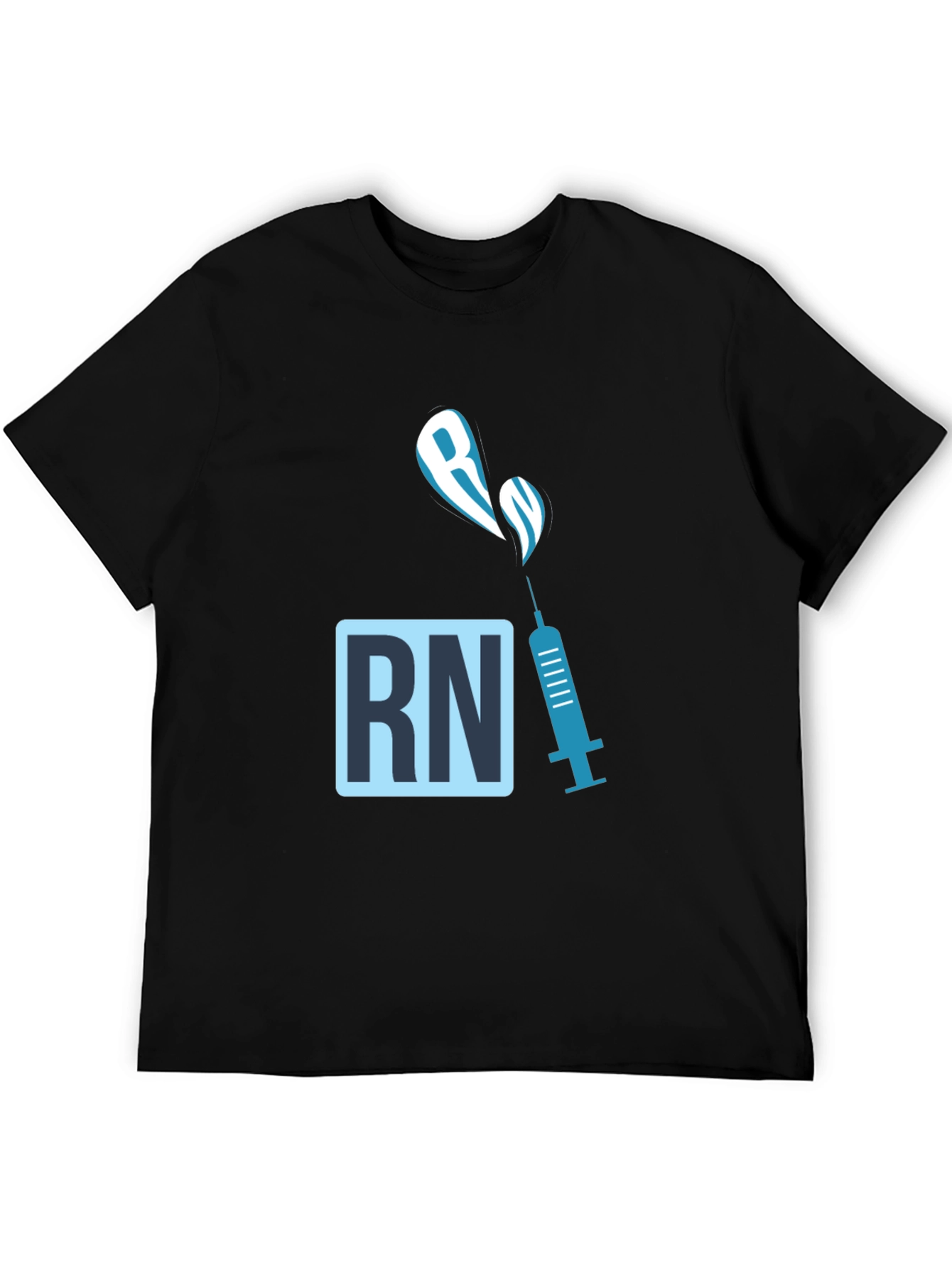 RN Syringe Graphic T-Shirt - Nursing Medical Tee